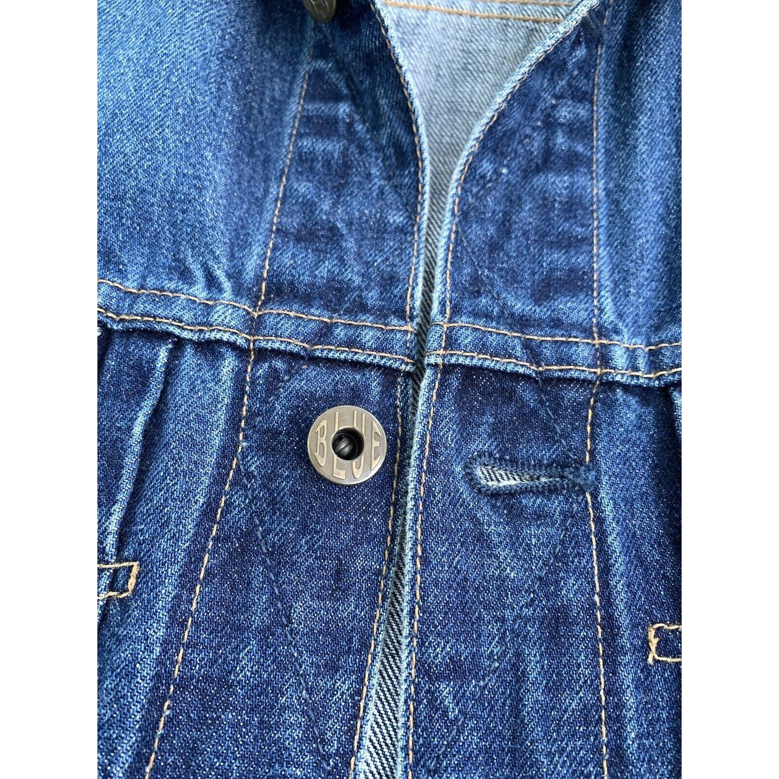 Japan Blue × Japanese Brand Men's JAPAN BLUE JEANS Denim Trucker Jacket Bomber Coat S-M Size US M / EU 48-50 / 2 - 14 Thumbnail