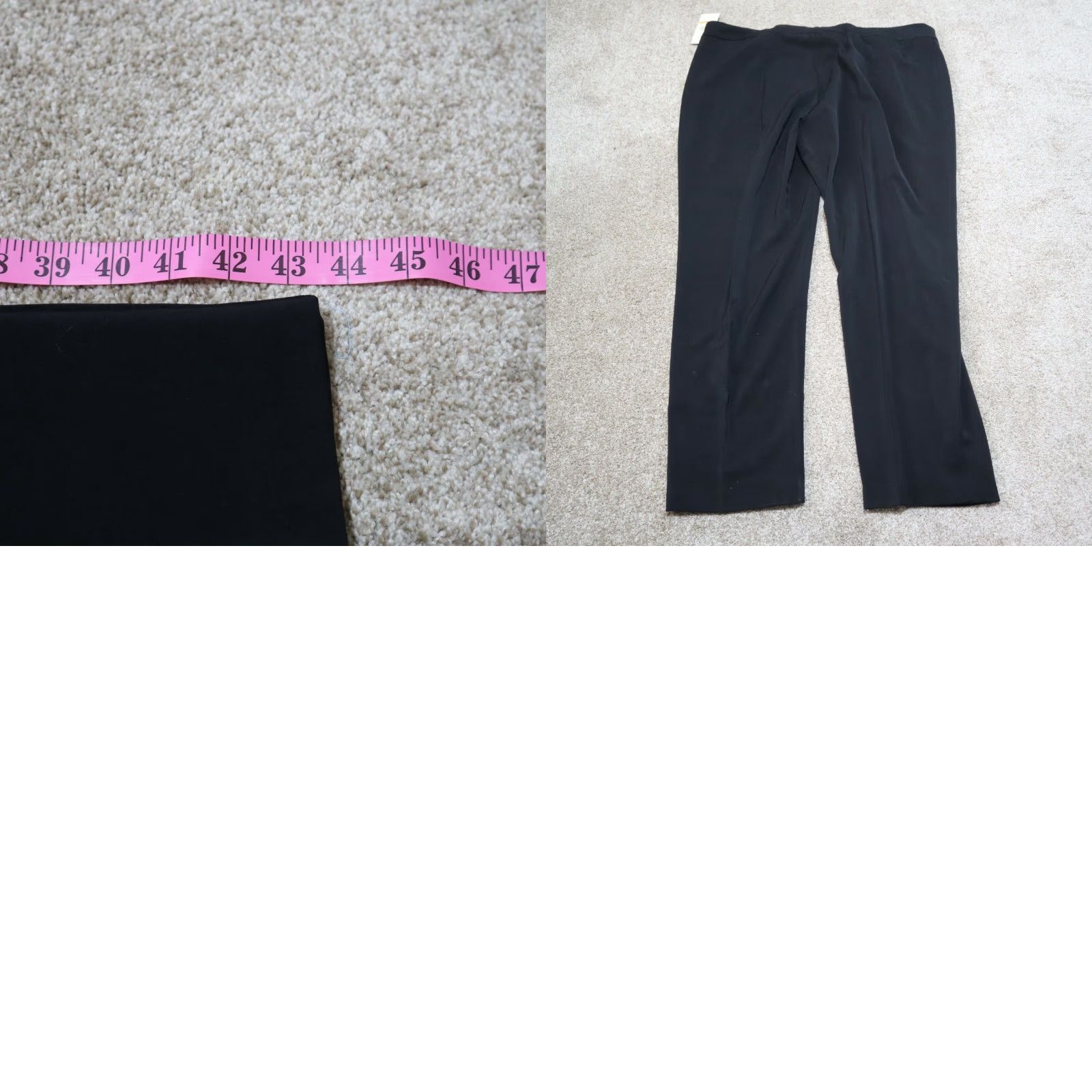 Vintage MULTIPLES Black Slim Slimming Pants Women's Size 24 Activewear Size 42" / US 20 - 8 Thumbnail