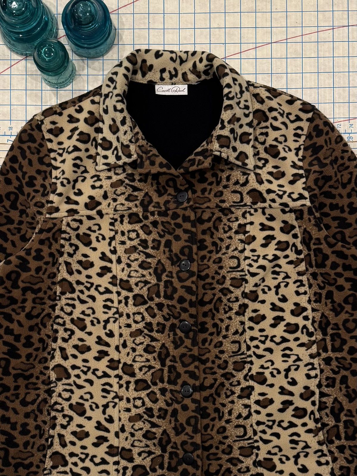 Vintage Vintage Carroll Reed Leopard Print Fleece Jacket Fits W - XL Size XL / US 12-14 / IT 48-50 - 3 Thumbnail