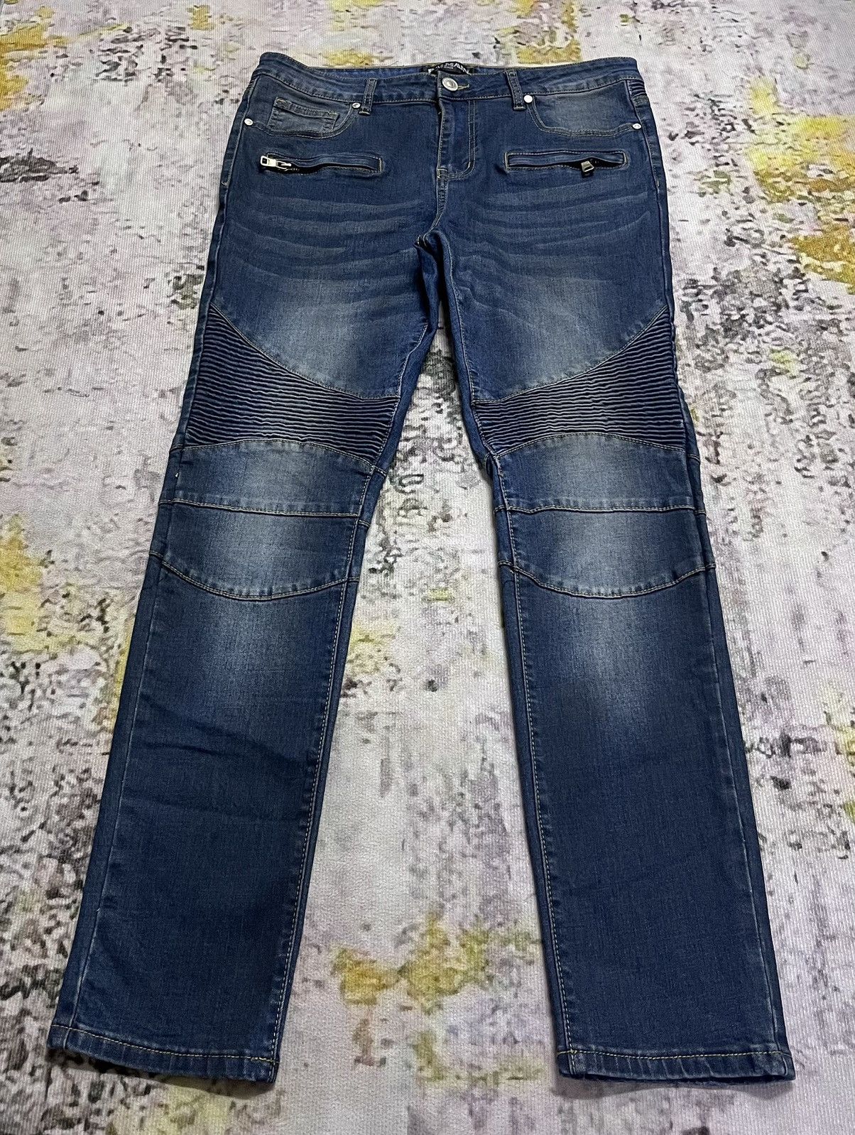 Balmain × Pierre Balmain Pierre Balmain Disstressed Denim Jeans Skinny Size US 34 / EU 50 - 1 Thumbnail