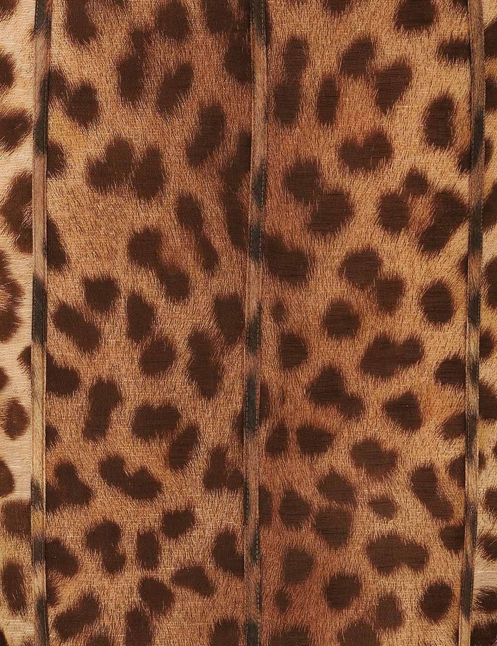 Zimmermann oc11z0925 Crush Panelled Pencil Skirt in Leopard Size 32" / US 10 / IT 46 - 7 Thumbnail
