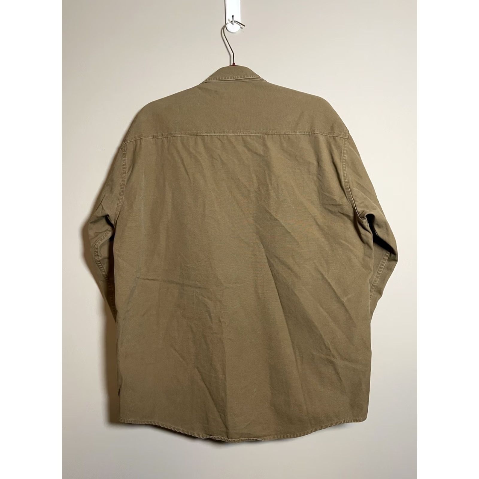 Vintage Cabela’s Men’s L Button-Up Shirt Deer Embroidered Logo Yellow Long Sleeve Casual Cotton Flannel Pockets Size US L / EU 52-54 / 3 - 5 Thumbnail
