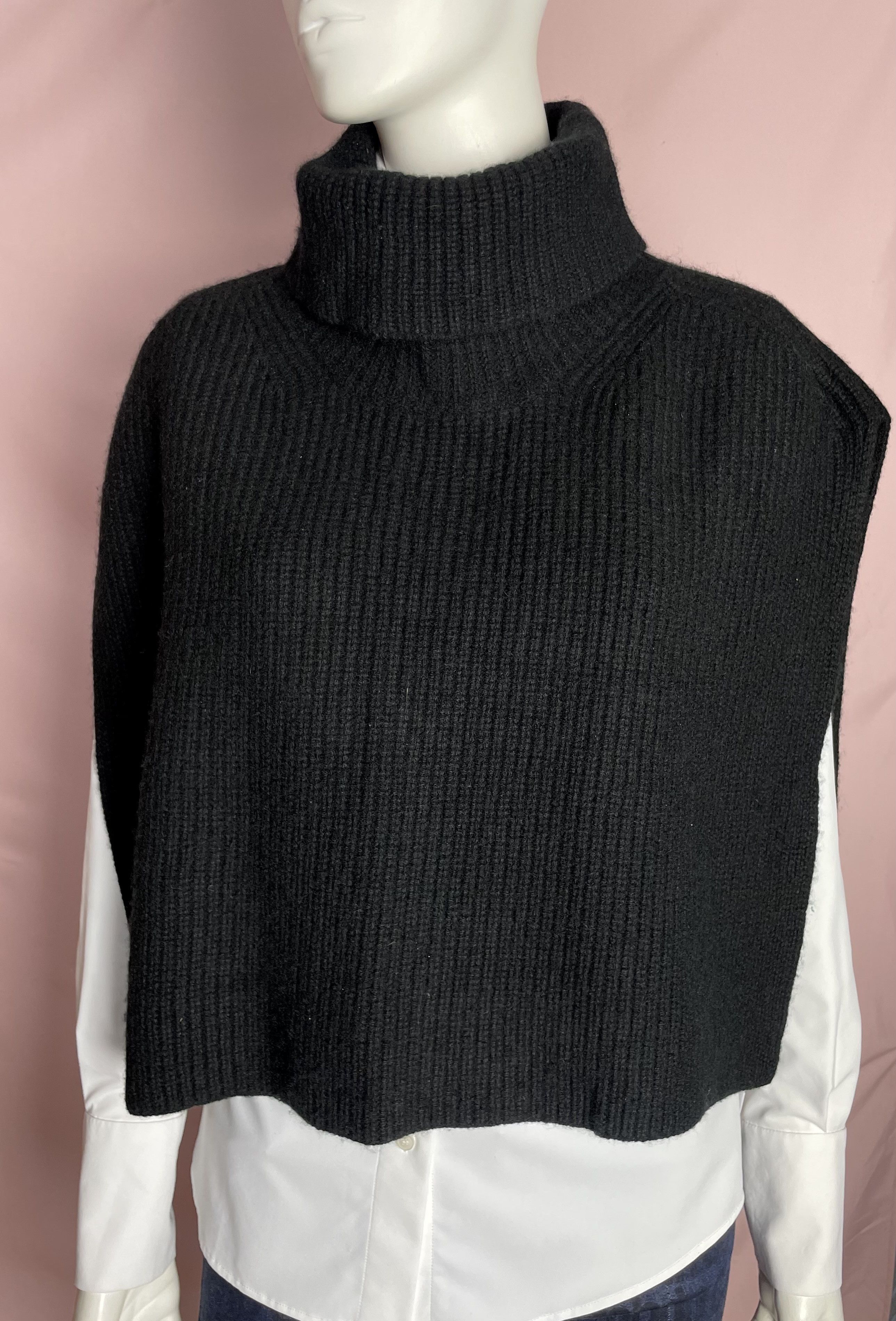 Cos COS Open-Side Cashmere Vest Black Size ONE SIZE - 1 Thumbnail