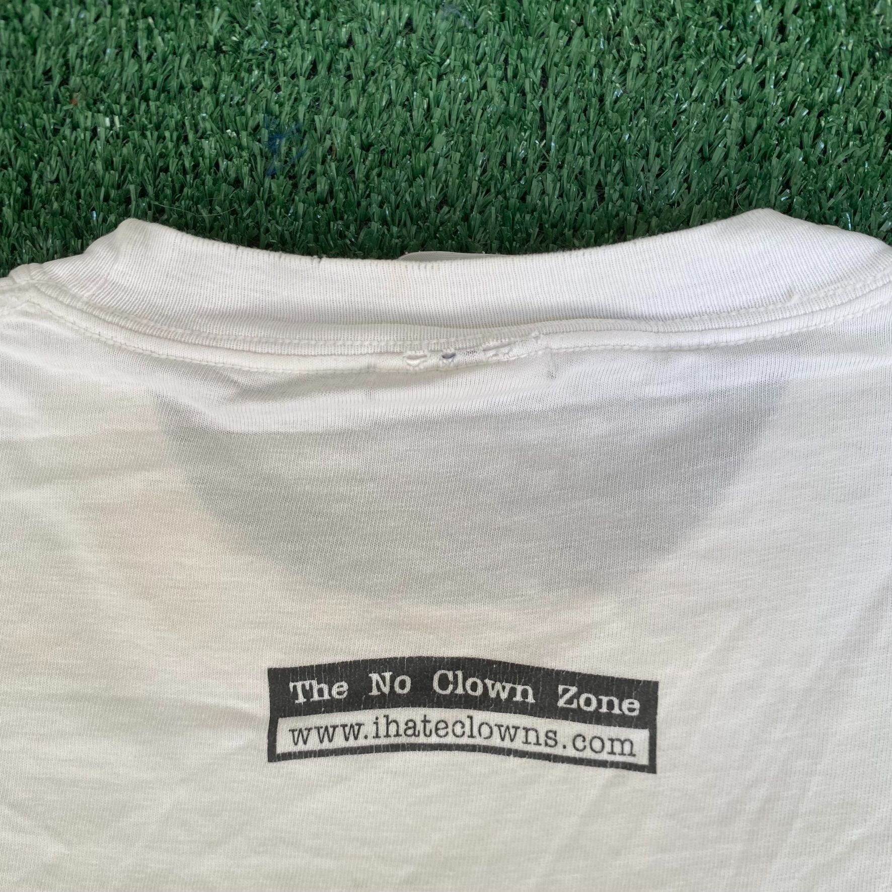 Hanes Vintage Y2K Hate Clowns Shirt Funny Ironic Punk Humor Tee Size US XL / EU 56 / 4 - 6 Thumbnail