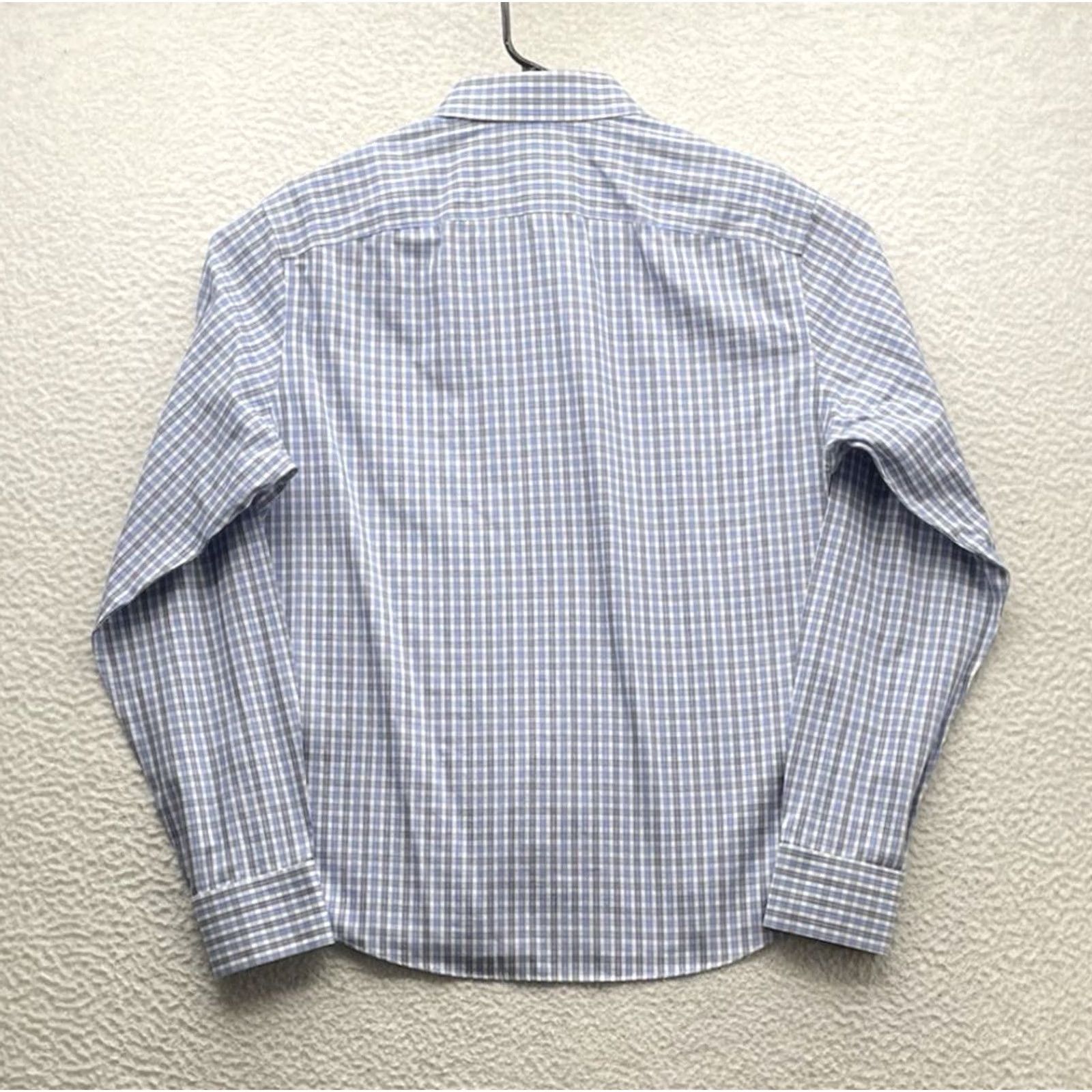 UNTUCKit UNTUCKit Shirt Mens M Blue Plaid Wrinkle Free Button Up Casual Preppy Size US M / EU 48-50 / 2 - 4 Thumbnail