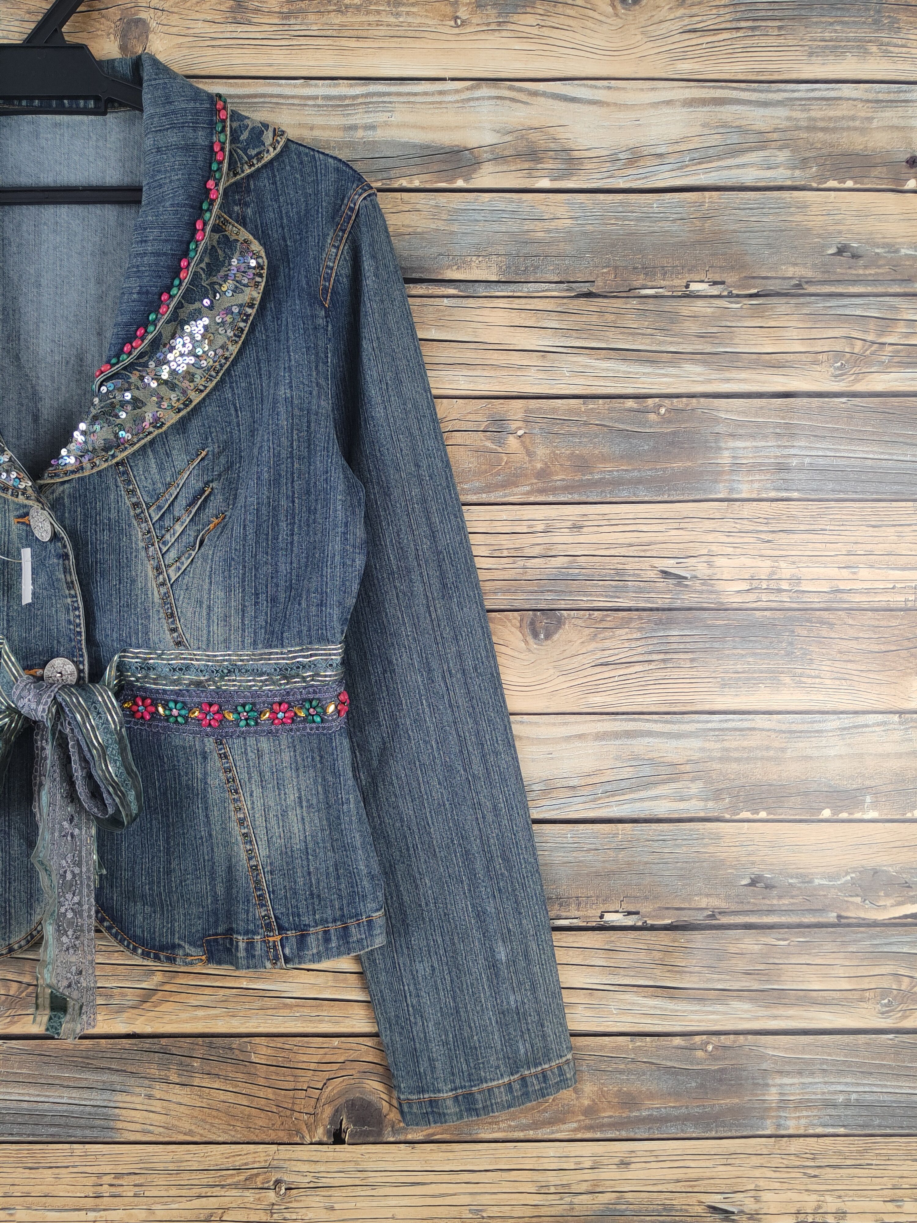 Japanese Brand Japanese Brand Blue Distressed Denim jacket #W2249 Size M / US 6-8 / IT 42-44 - 5 Thumbnail