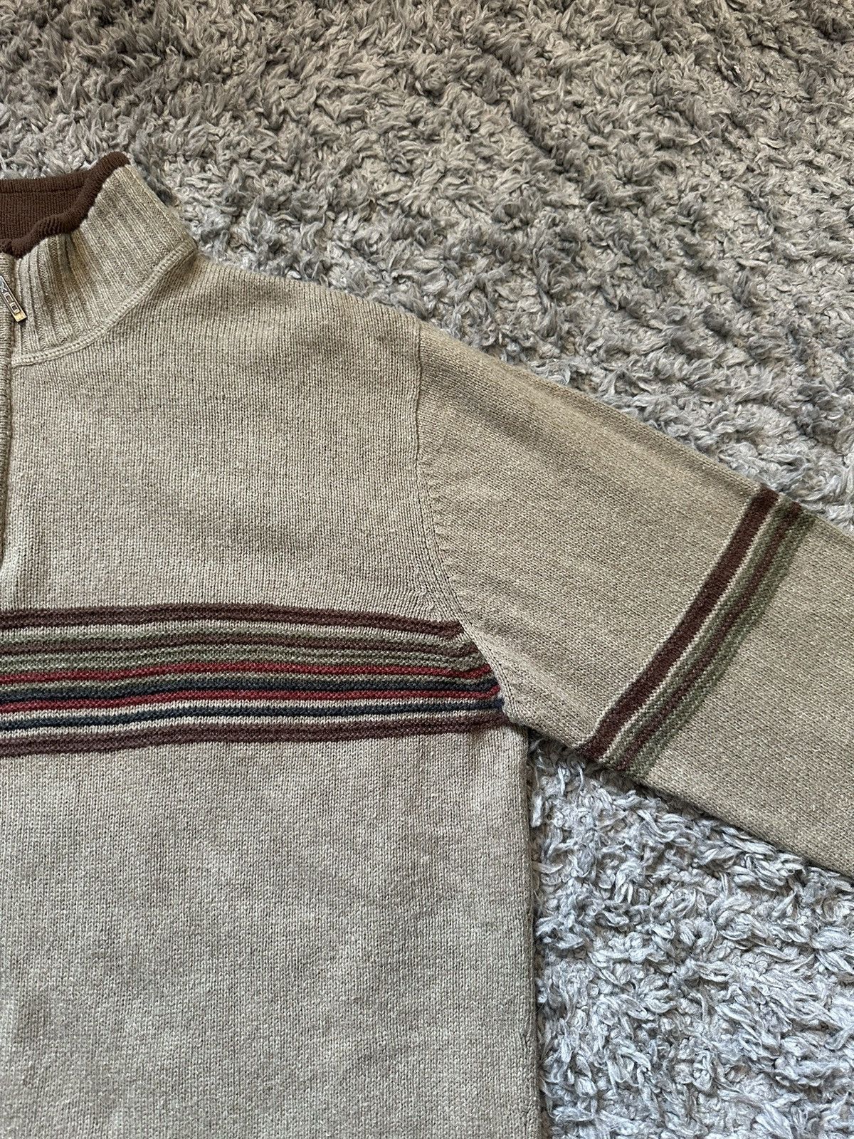 Columbia × Vintage Vintage Knit Quarter Zip Size US L / EU 52-54 / 3 - 3 Thumbnail