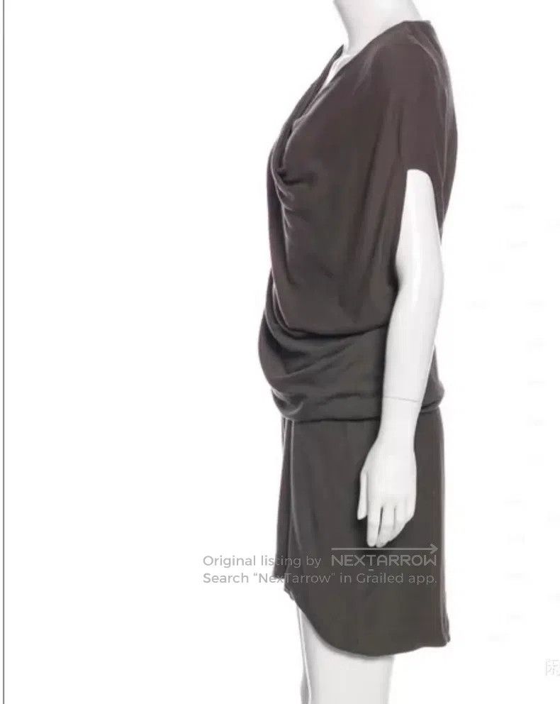 Helmut Lang Helmut Lang Grey asymmetric pleated dress Size M / US 6-8 / IT 42-44 - 4 Thumbnail