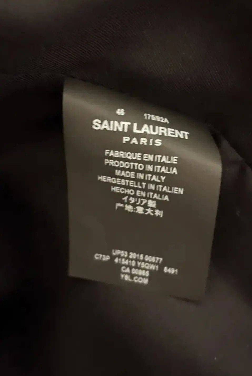 Saint Laurent Paris Surf sound leather jacket Size US M / EU 48-50 / 2 - 9 Thumbnail