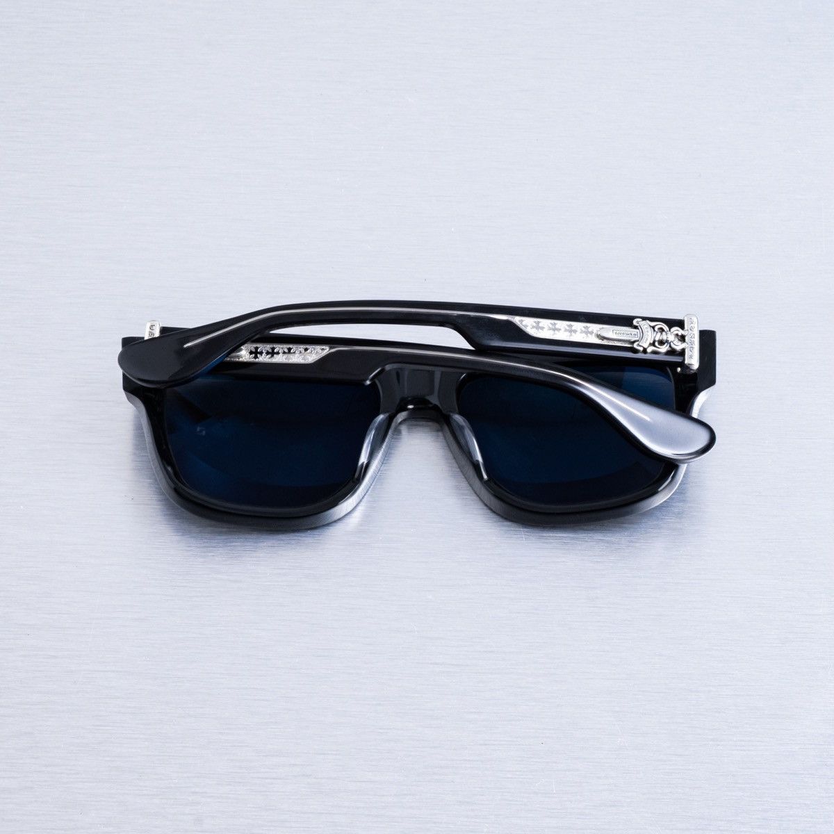 Chrome Hearts CHROME HEARTS BOX-OFFICER BLACK SUNGLASSES Size ONE SIZE - 8 Thumbnail