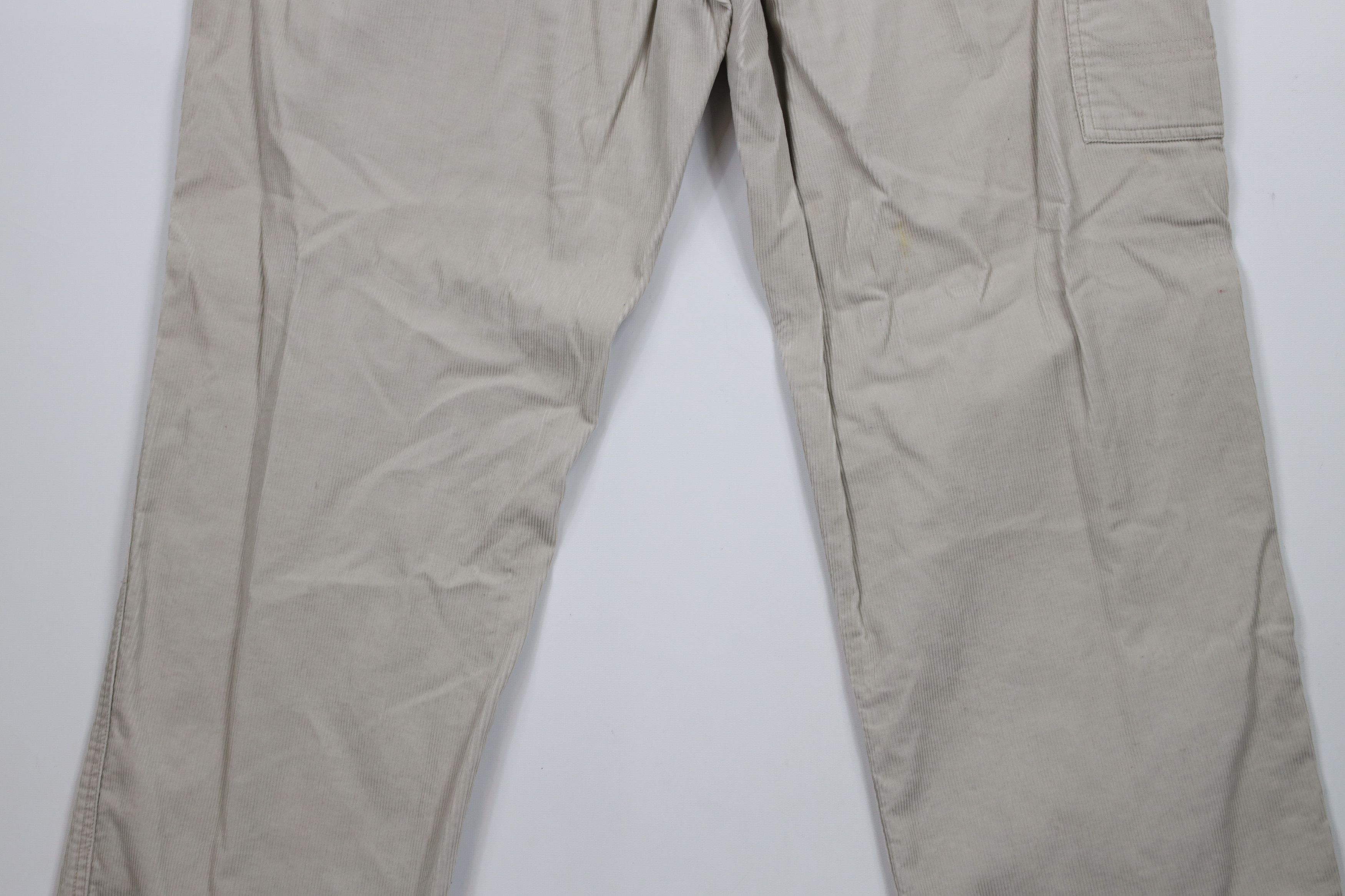 Eddie Bauer × Vintage Vintage 90s Eddie Bauer Wide Leg Corduroy Dungaree Pants Size US 38 / EU 54 - 13 Thumbnail