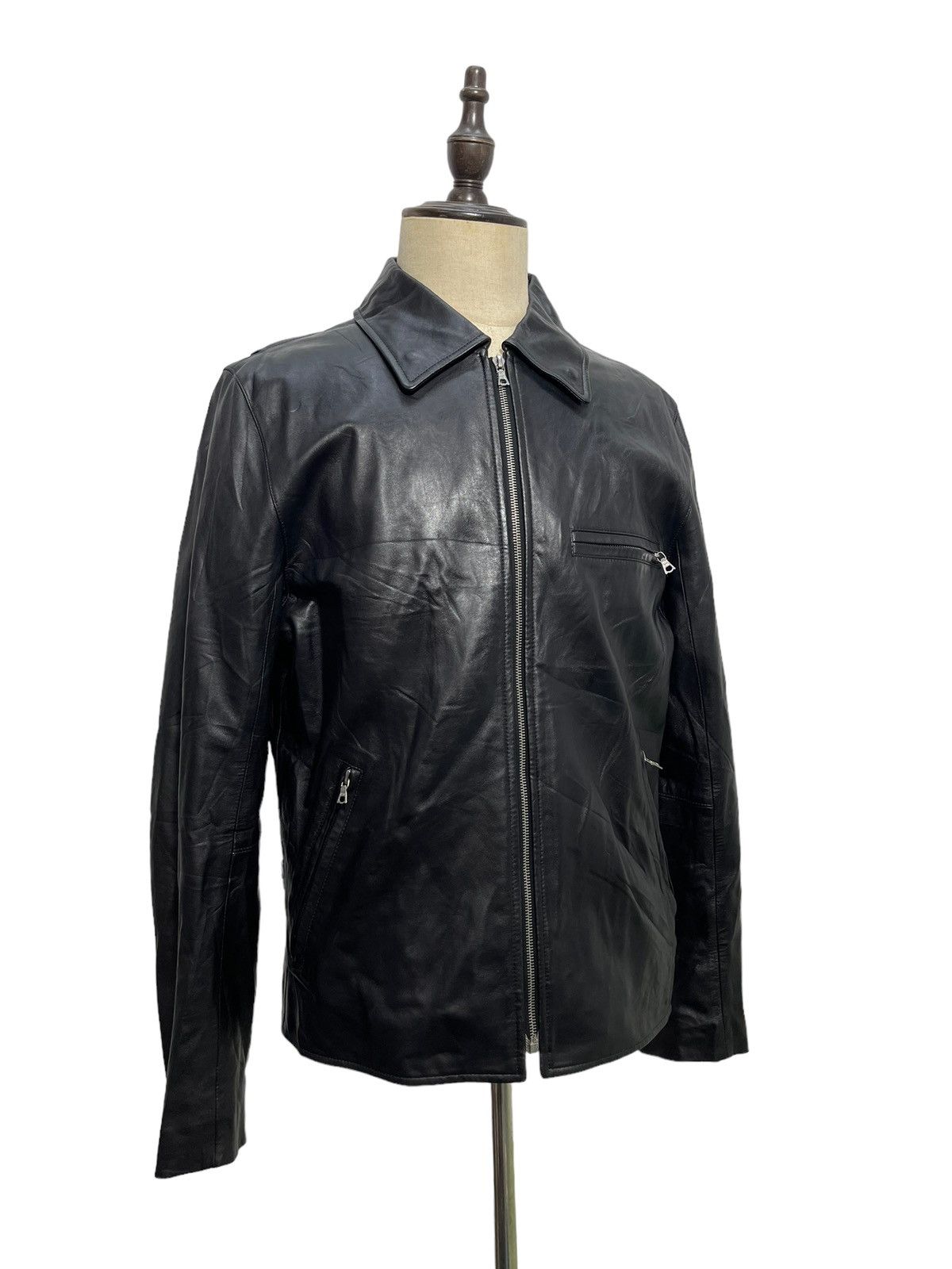 Bape Bape Sheep Skin Leather Jacket Nigo Bathing Ape Y2K 2🟦 Size US L / EU 52-54 / 3 - 1 Thumbnail