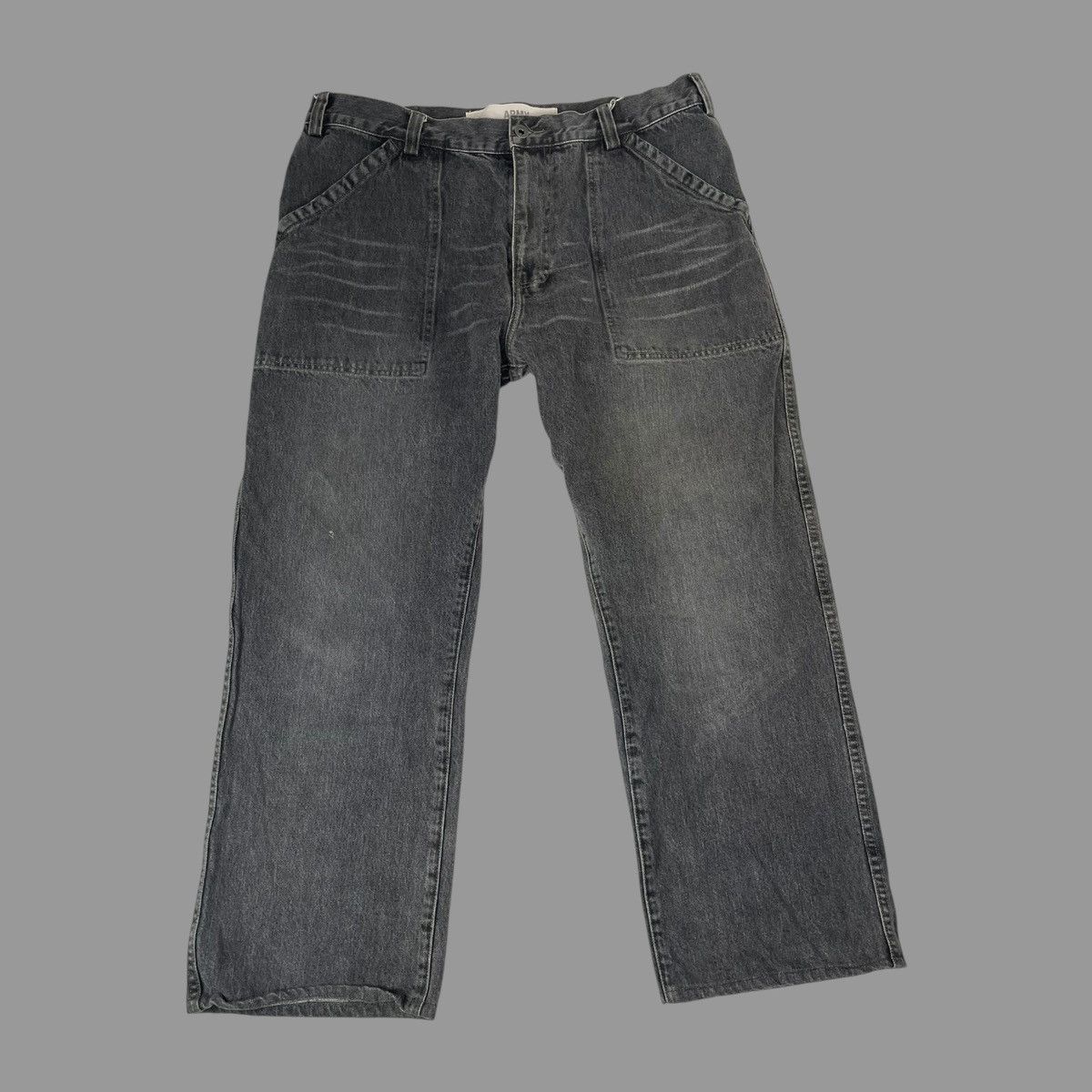 Gap × Vintage Vintage 90s gap military denim pants Size US 34 / EU 50 - 1 Thumbnail