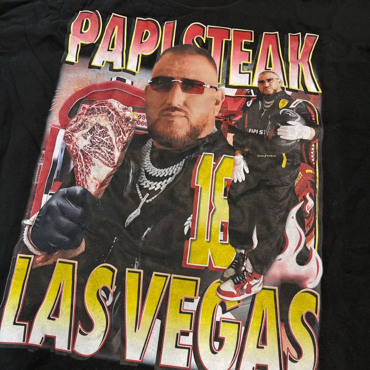 Other Papi Steak F1 Vegas Rap Tee Size US XL / EU 56 / 4 - 2 Thumbnail