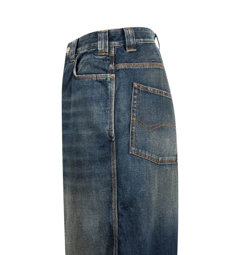 Balenciaga o1h1sh11225 Denim Shorts in Dark Blue Size US 34 / EU 50 - 3 Thumbnail
