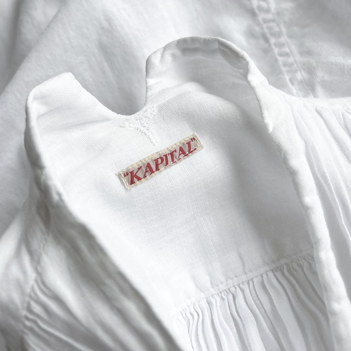 Kapital × Kapital Kountry ‘KAPITAL’ BLOUSES FISHERMAN’S WHITE OVERSIZED SHIRT Size US S / EU 44-46 / 1 - 1 Thumbnail