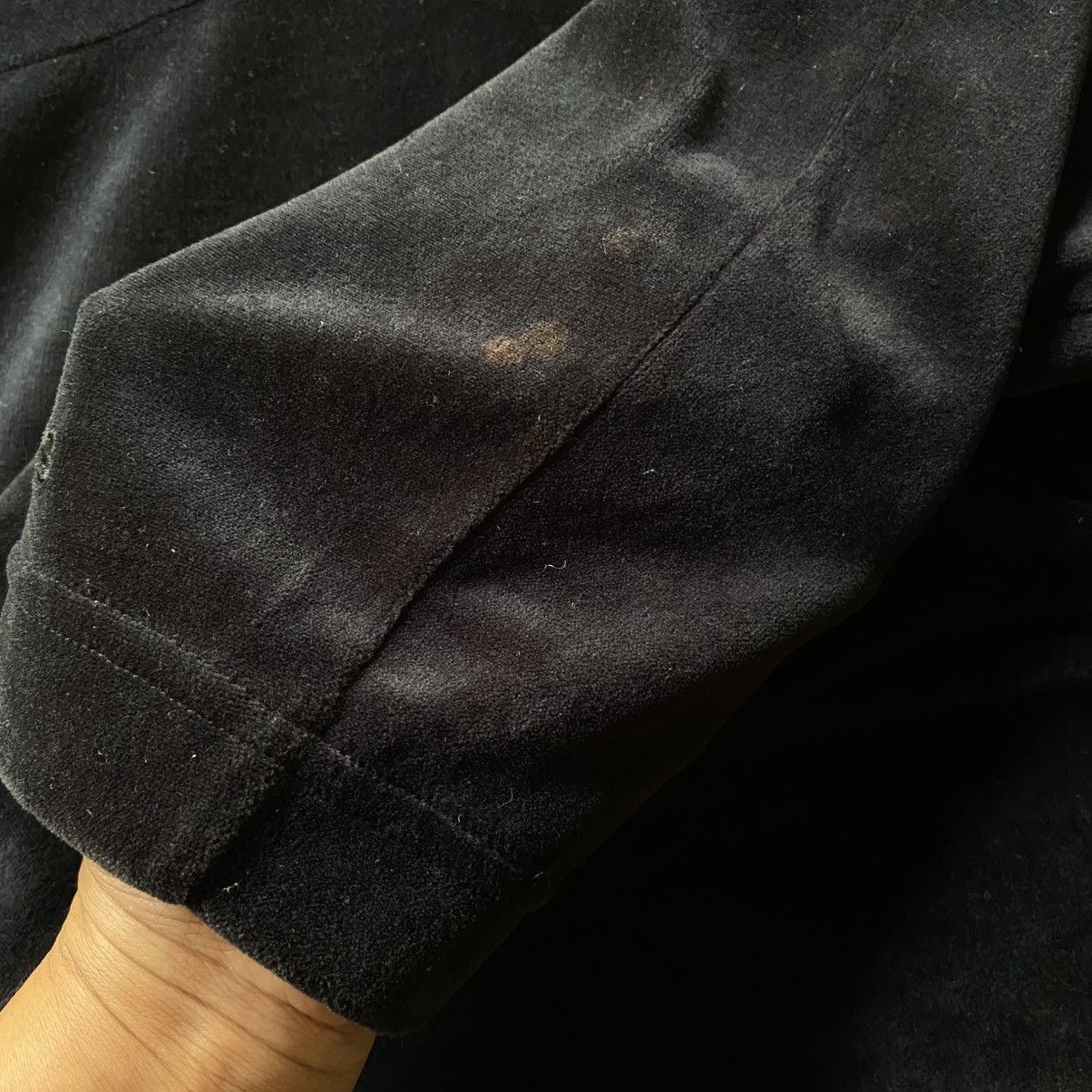 Adidas Adidas Black Velour Zip Jacket Size US M / EU 48-50 / 2 - 20 Thumbnail