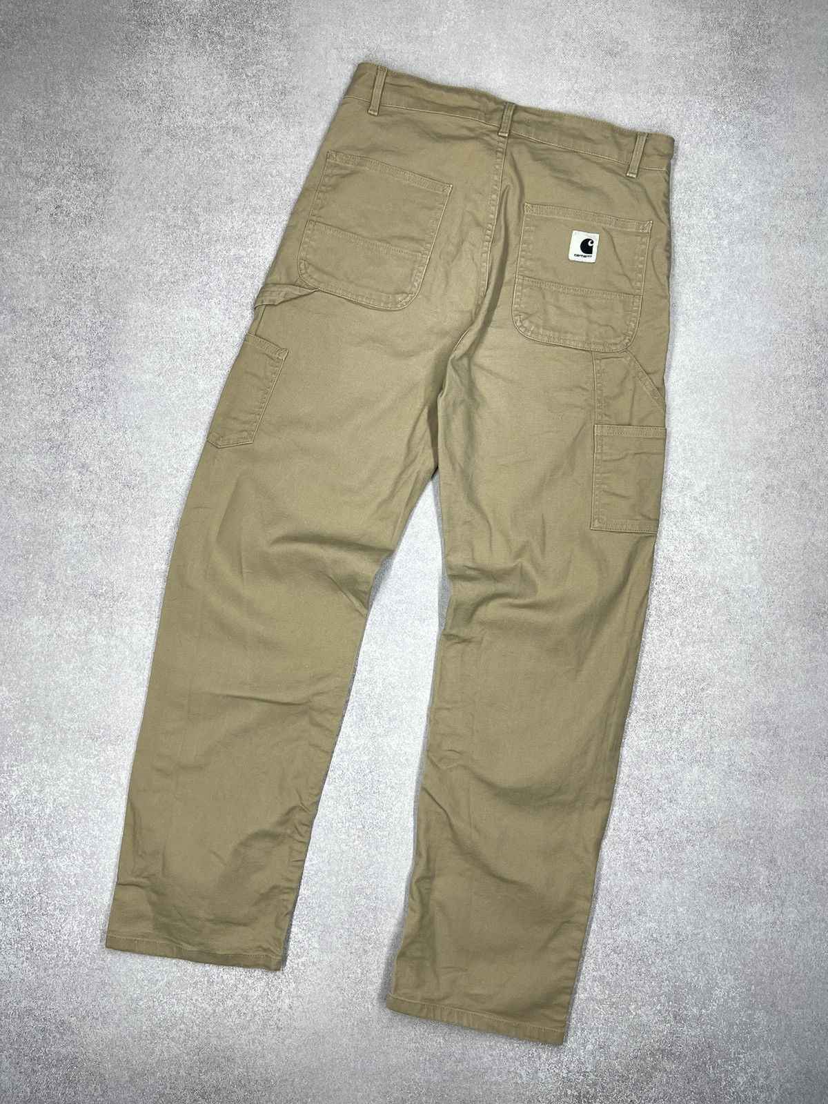 Carhartt Womens Carhartt WIP Pierce Pants Beige Y2K Size 27" / US 4 / IT 40 - 1 Thumbnail