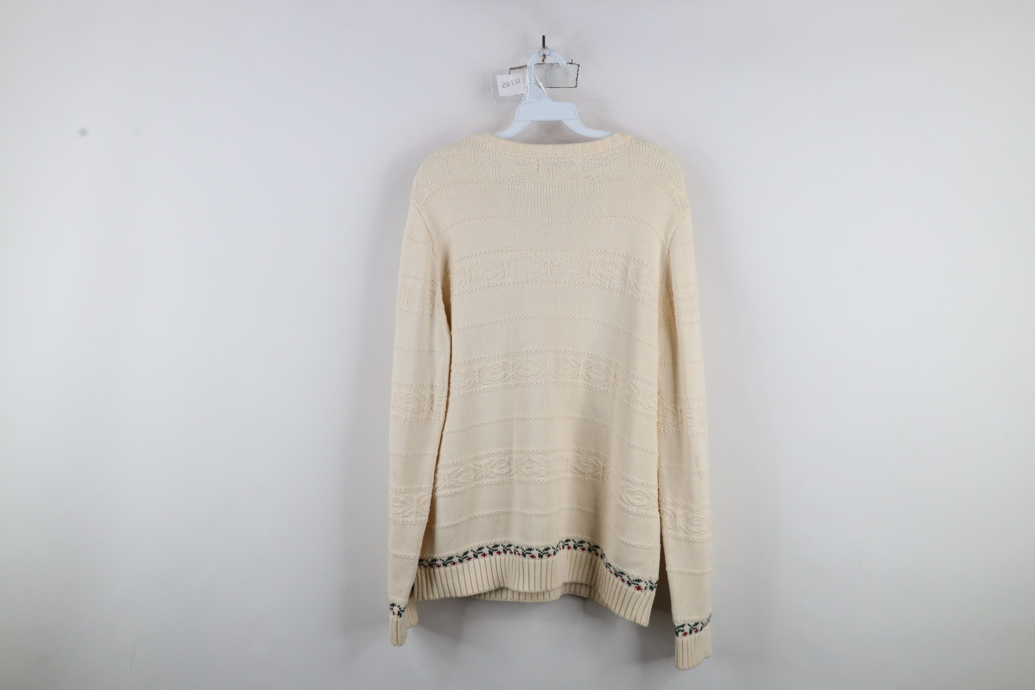Cabelas × Vintage Vintage 90s Cabelas Mistletoe Deer Buck Knit Sweater Size M / US 6-8 / IT 42-44 - 10 Thumbnail
