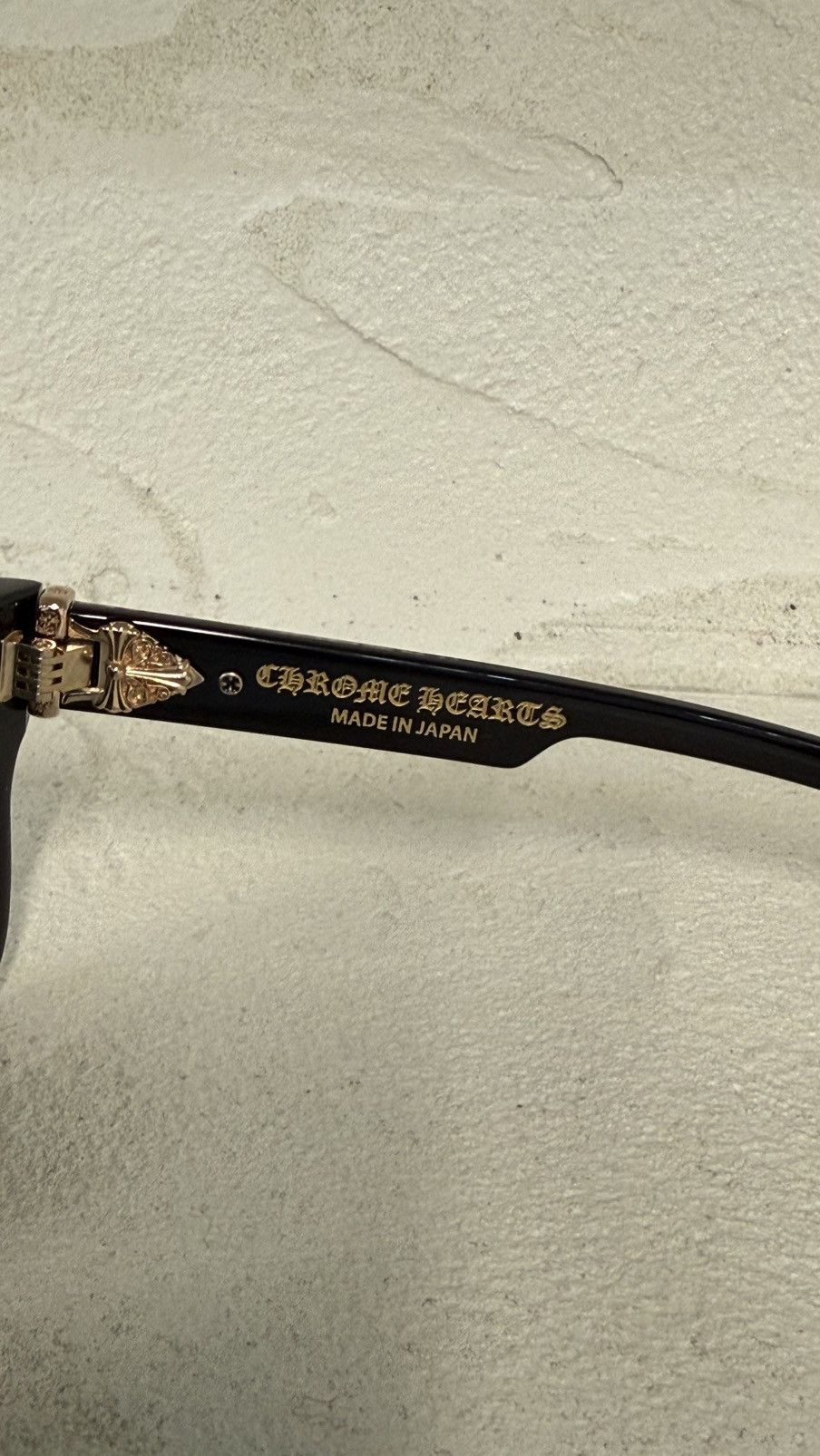 CHROME HEARTS BOX OFFICER SUNGLASSES 'BLACK'