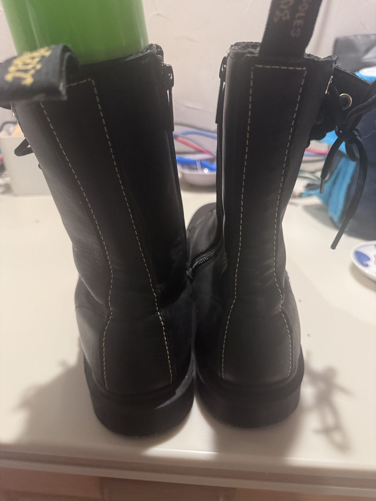 Dr. Martens × Yohji Yamamoto Yohji X Dr Marten Shirley Temperley Twisted Boots Size US 11 / EU 44 - 7 Thumbnail