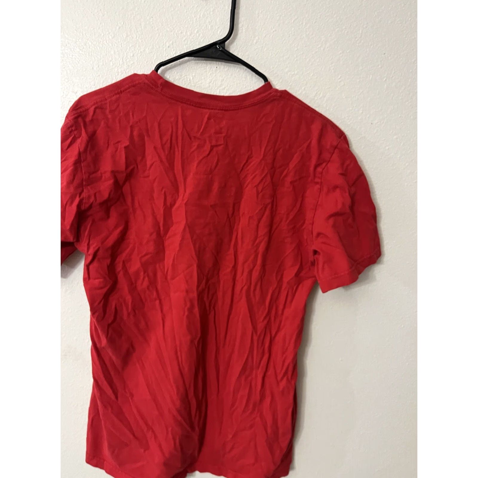 Nike Nike T-shirt Adult Large Red Short Sleeve Crewneck Solid Size US L / EU 52-54 / 3 - 2 Thumbnail
