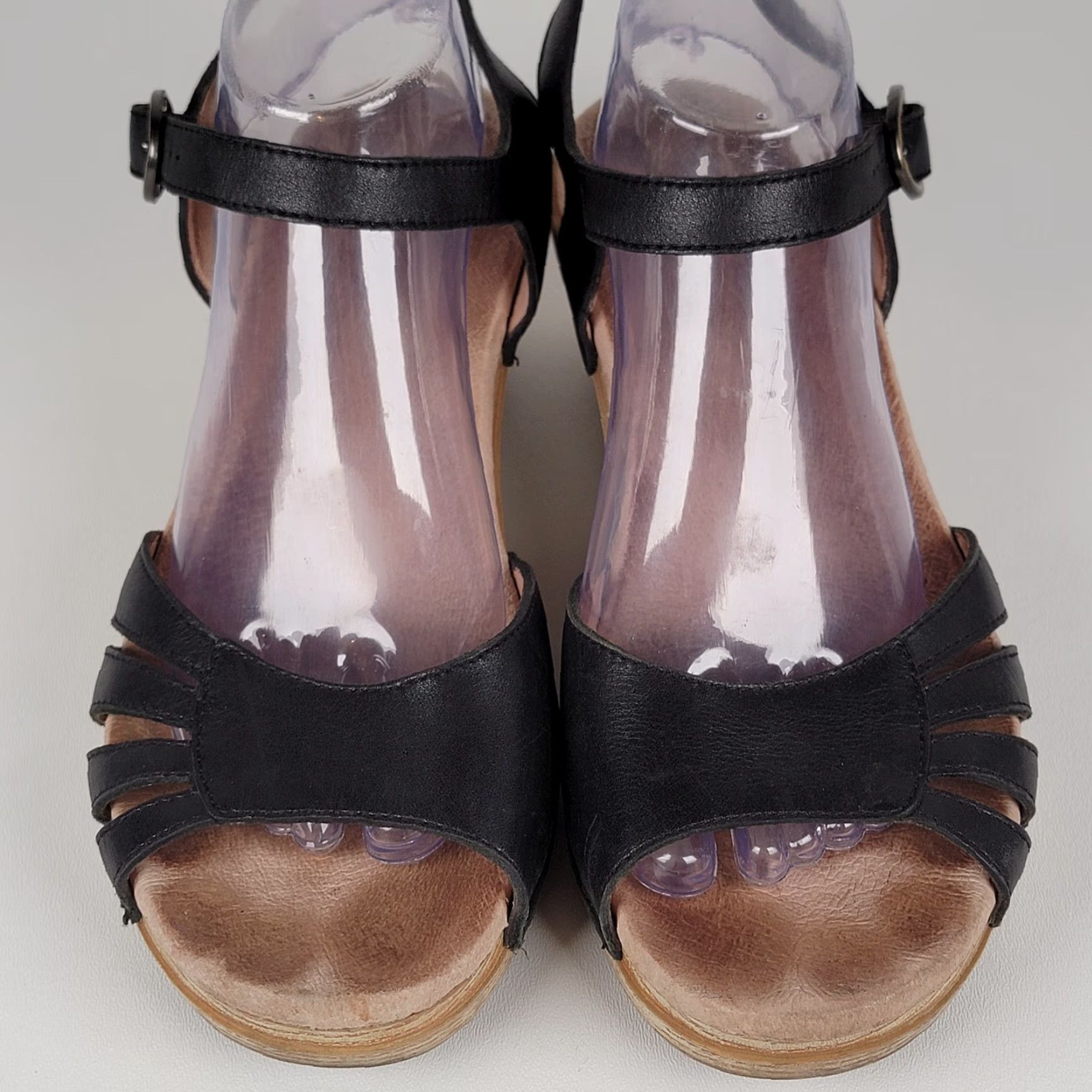Dansko Dansko Marjory Sandals Black Women's 41 / 10 Casual Travel Party/Cocktail Strappy Buckle Leather Mid Heel Summer Spring Fall Women Shoes Size US 11 / IT 41 - 2 Thumbnail