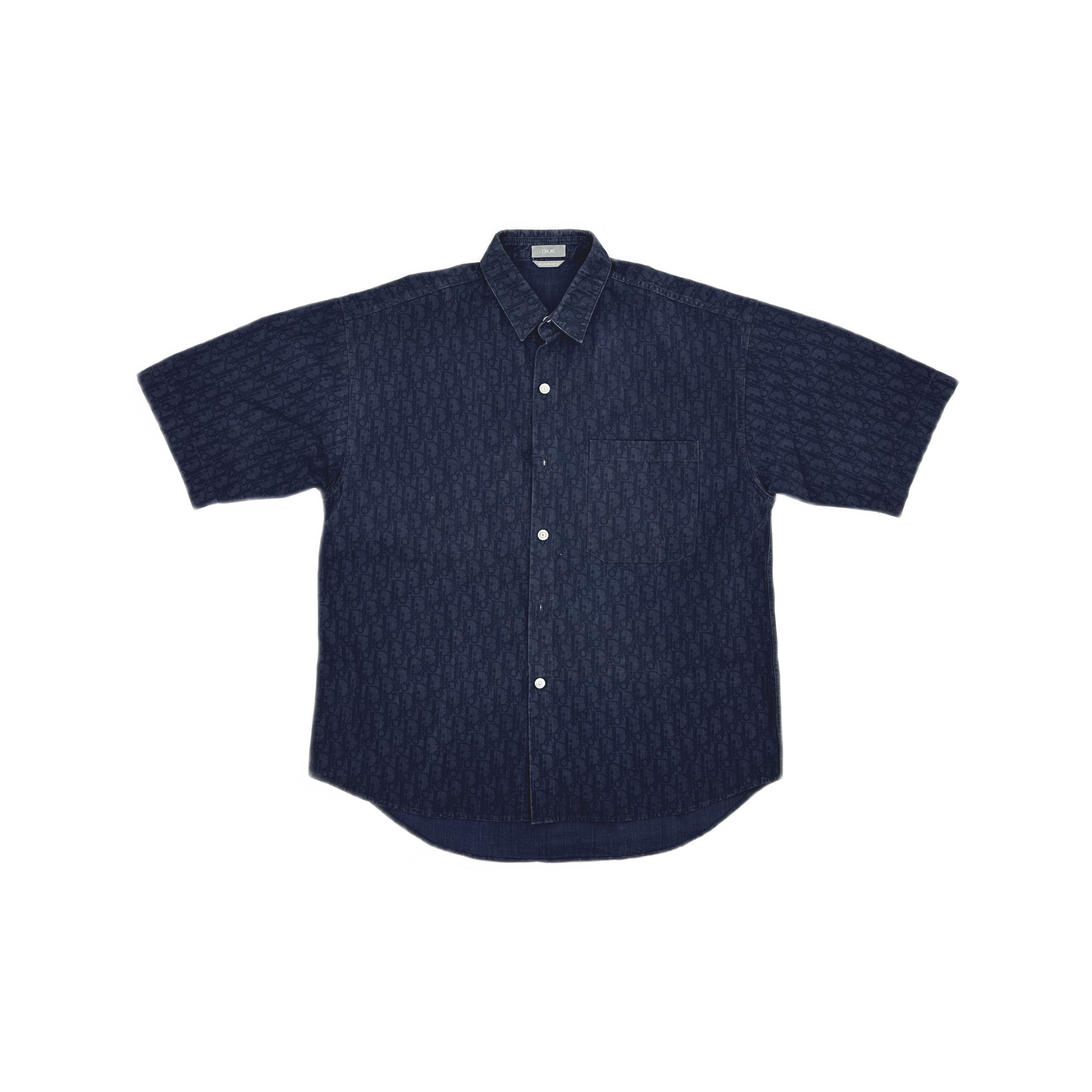 Dior Dior Oblique Kasuri Denim Shirt 40 Size US XXS / EU 40 - 1 Thumbnail