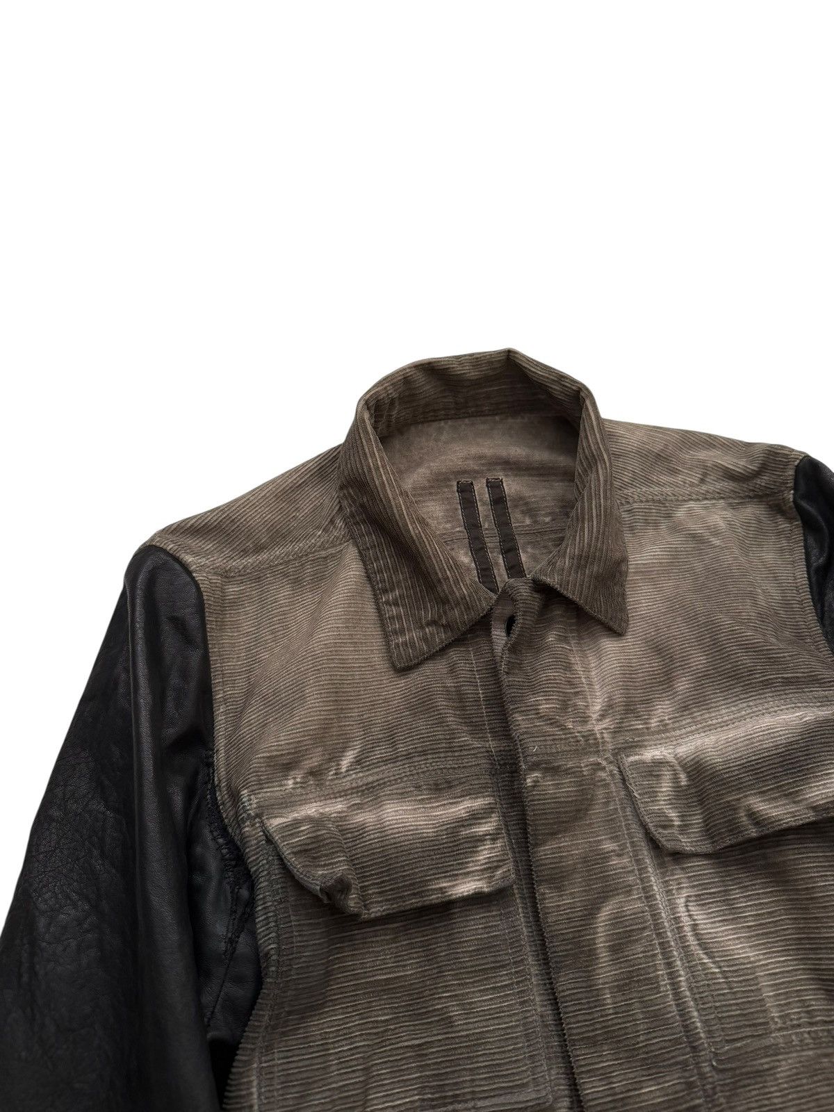 Rick Owens 2000’s Sample Hogwash Distressed Corduroy Leather Hybrid Size US M / EU 48-50 / 2 - 5 Thumbnail