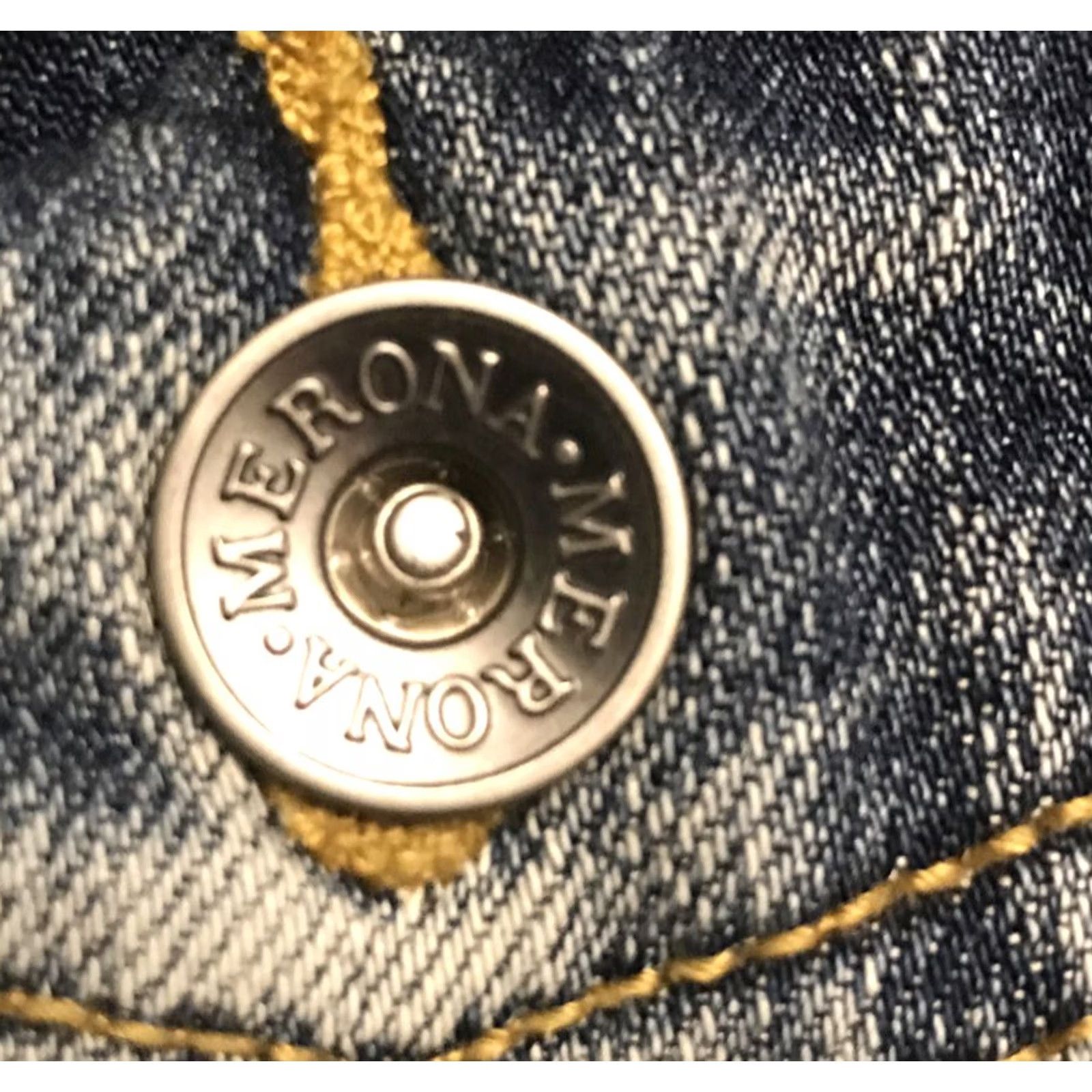 Merona Merona Womens Vest Denim Button Up Pockets Blue 872 Medium Vest Adults Womens Men? Size 32" / US 10 / IT 46 - 5 Thumbnail