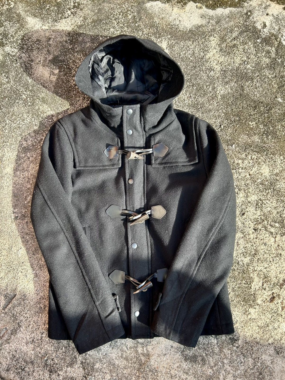 Other UNION STATION COLLECTIVE Lamb Nylon Knit Duffel Coat Size US S / EU 44-46 / 1 - 11 Thumbnail