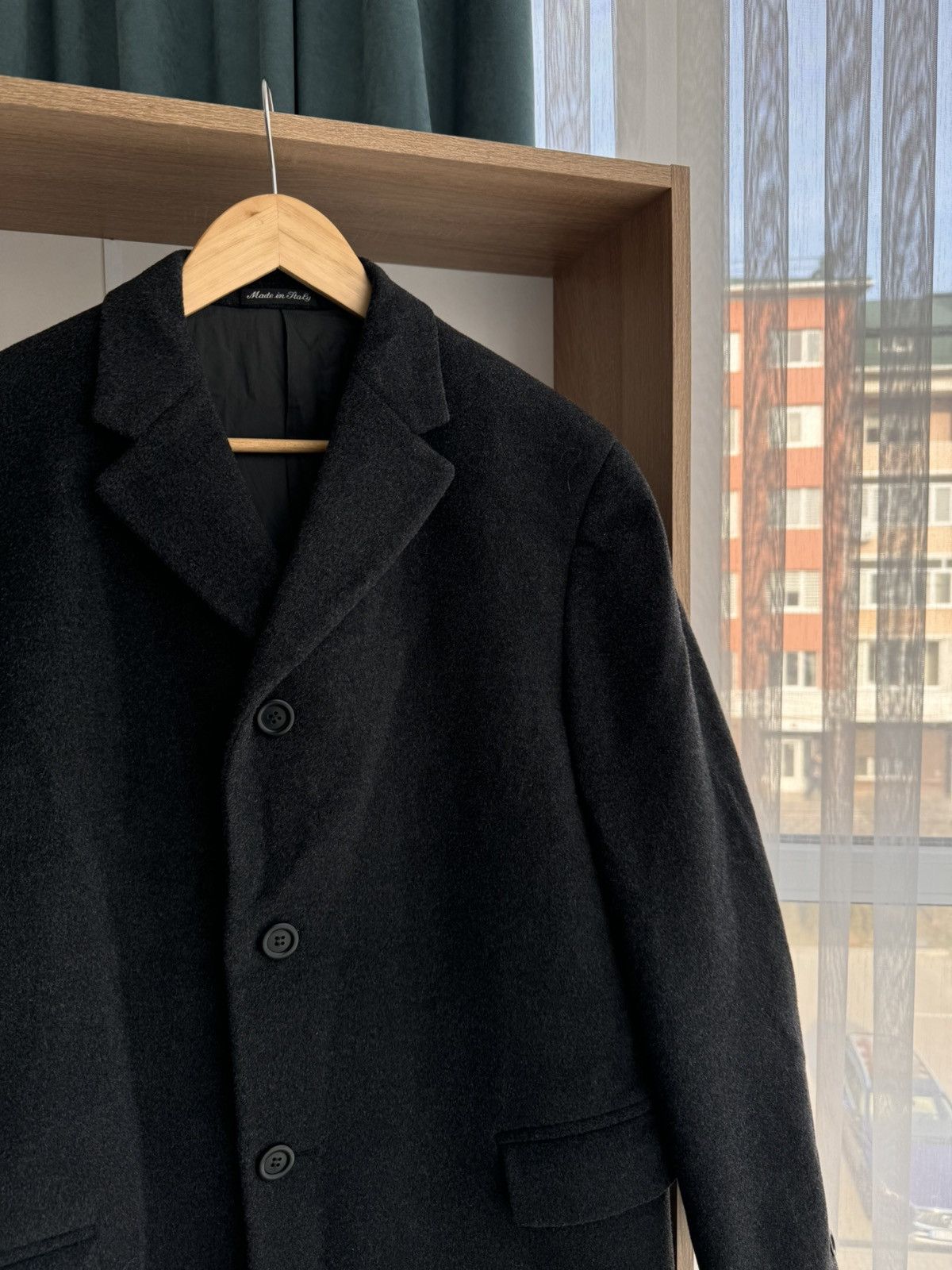 Pal Zileri × Vintage Vintage Pal Zirelli Pull Gruppo Forall Dark Grey Wool Coat Size US L / EU 52-54 / 3 - 5 Thumbnail