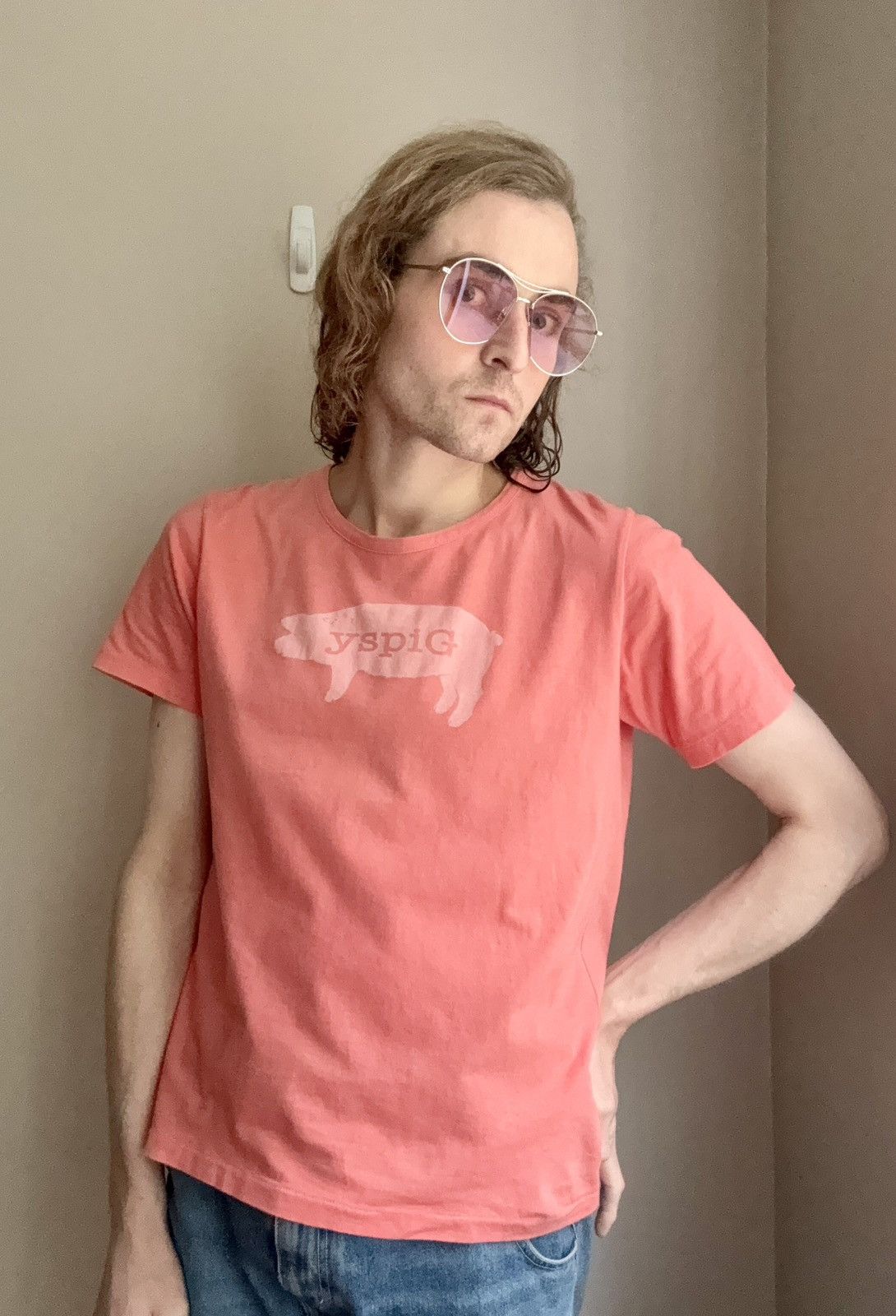 Yohji Yamamoto Yohji Yamamoto Y’s GIPSY Pig Logo Tee Size US M / EU 48-50 / 2 - 11 Thumbnail
