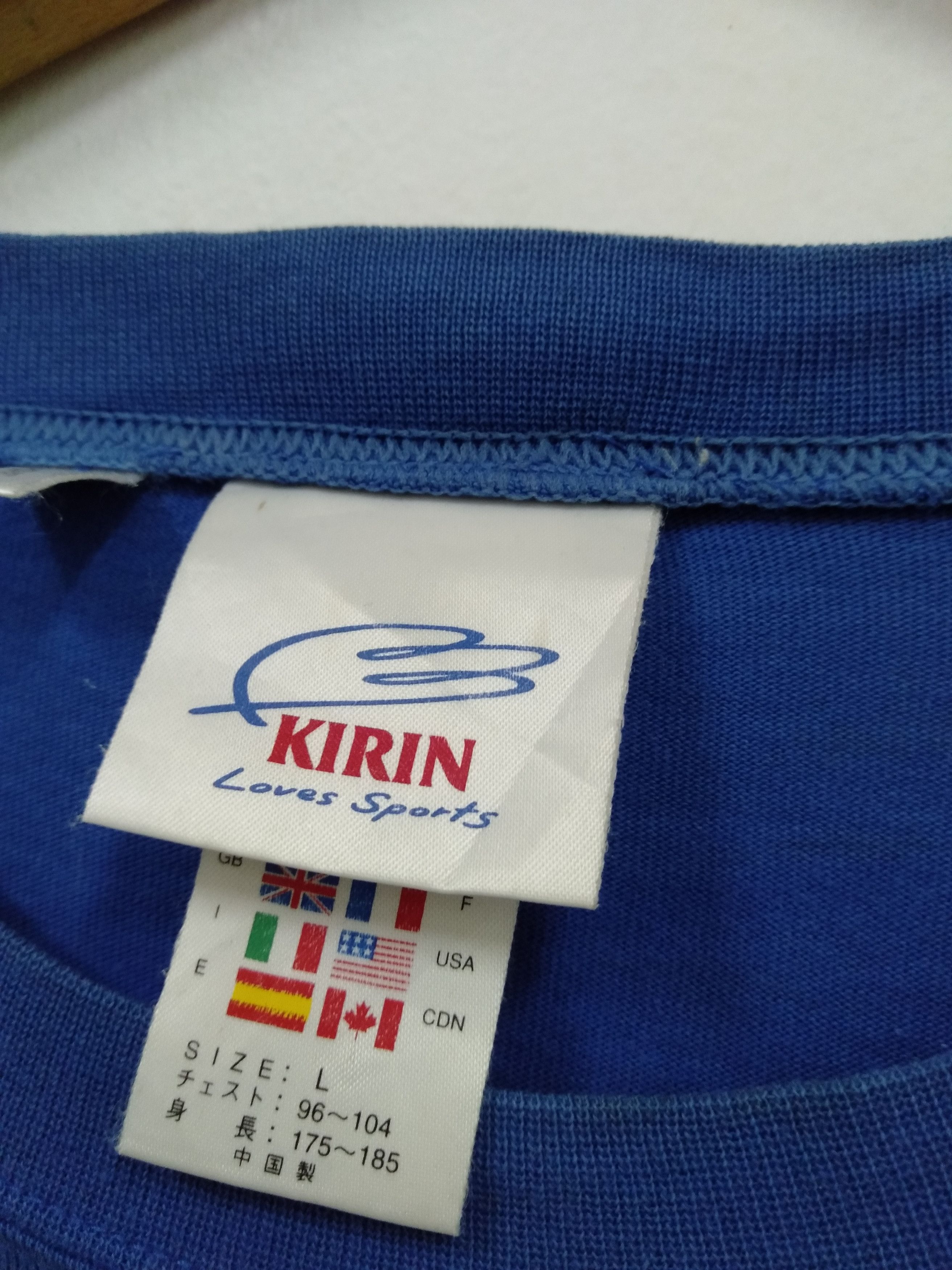 Adidas Vintage 1998 Adidas Kirin Japan football t shirt Size US L / EU 52-54 / 3 - 8 Thumbnail