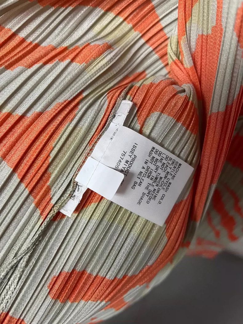 Issey Miyake Issey Miyake size:4 Orange printed pleated cardigan Size M / US 6-8 / IT 42-44 - 5 Thumbnail