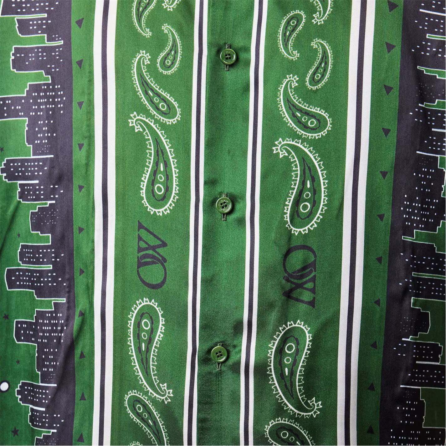 Off-White o1g2r1mq0326 Bandana Relaxed Fit Bowling Shirt in Multicolor Size US S / EU 44-46 / 1 - 5 Thumbnail