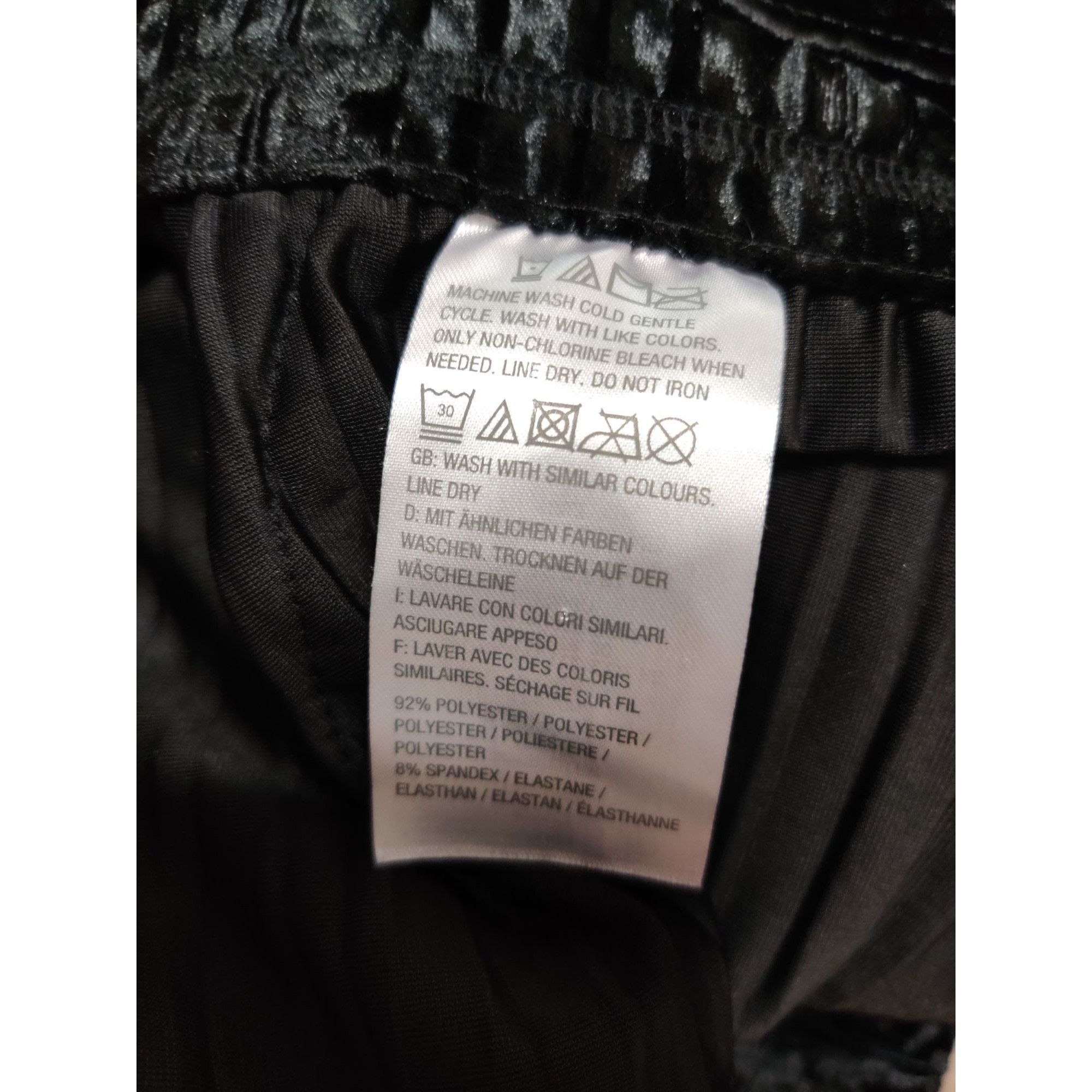 Other H by Halston XLP Petite Womens Pants Black Velour Pleated Wi Size 36" / US 14 / IT 50 - 8 Thumbnail