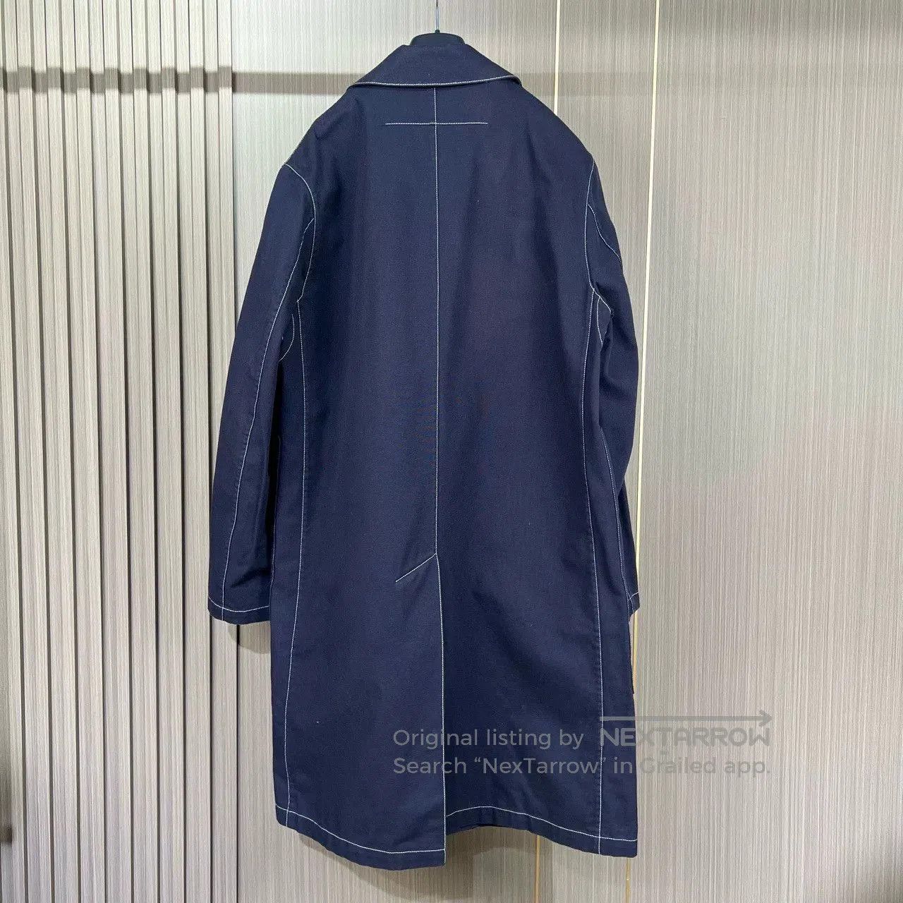 Givenchy Givenchy Long Stitch Coat in Navy Blue. Size US M / EU 48-50 / 2 - 2 Thumbnail