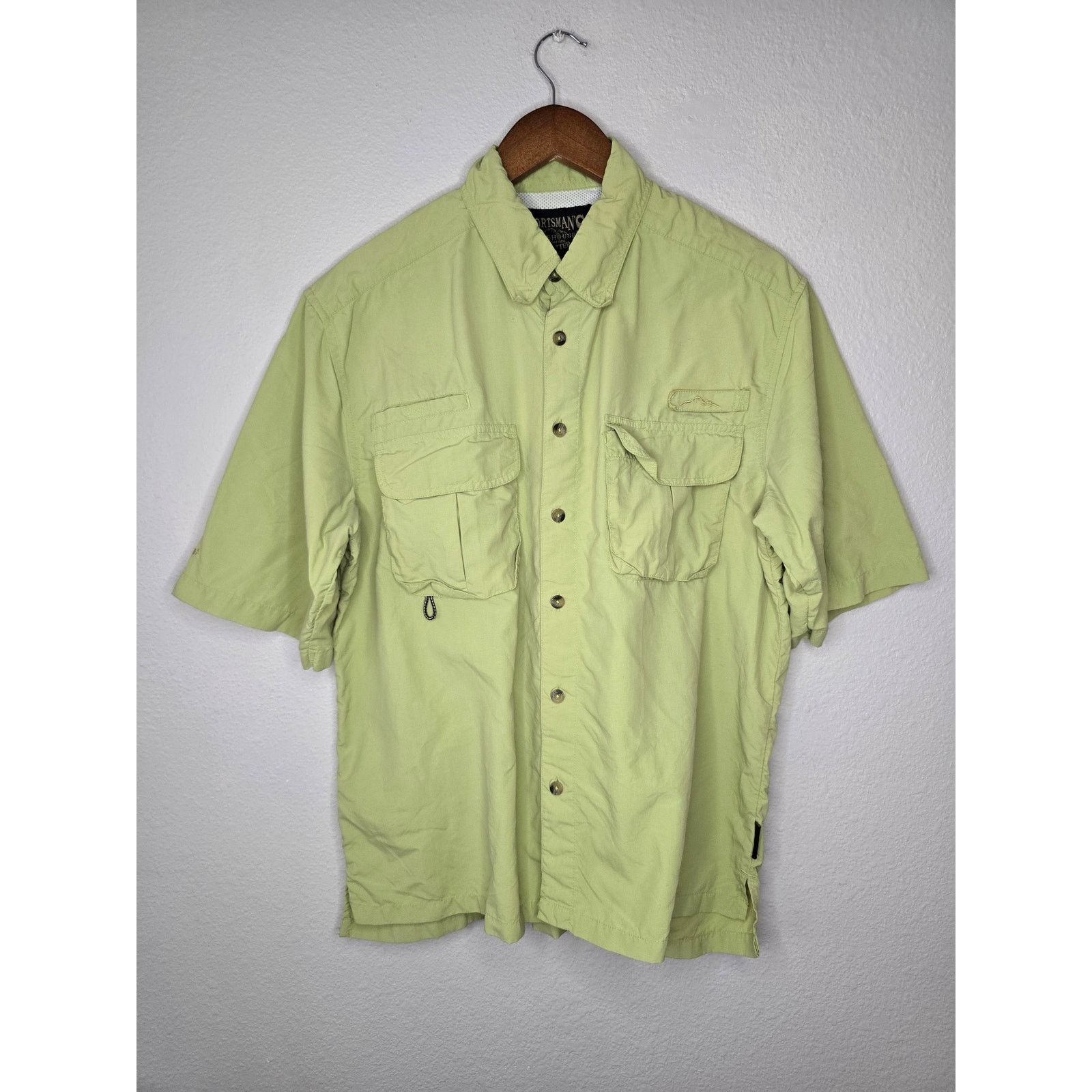 Vintage Sportsmans Outdoor Button Up Shirt Green M Short Sleeve Size US M / EU 48-50 / 2 - 1 Thumbnail