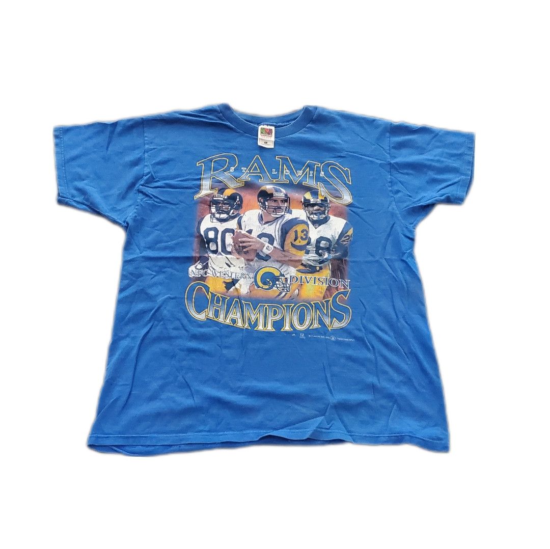 NFL × Vintage 1999 St. Louis Rams Champions Collage T-Shirt Size US XL / EU 56 / 4 - 1 Thumbnail