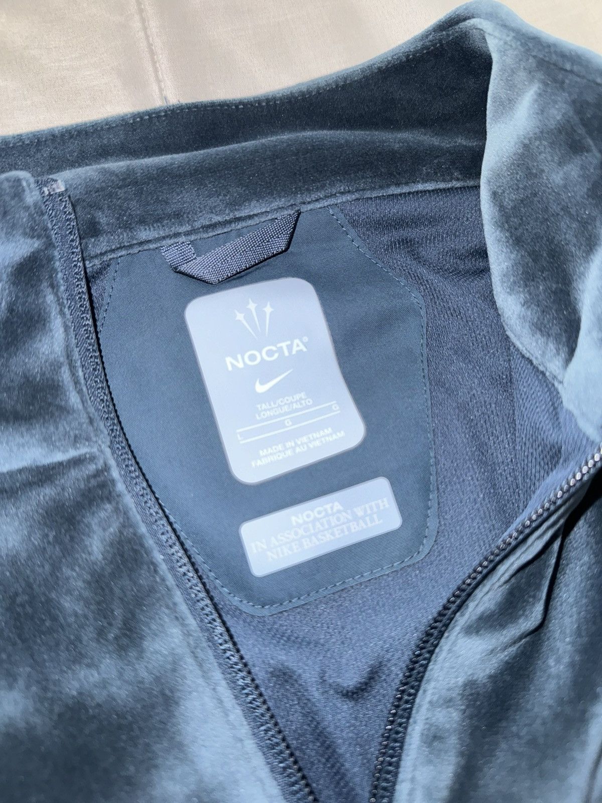 Drake × NOCTA × Nike Nocta Nike Velour Zip Jacket Size US L / EU 52-54 / 3 - 5 Thumbnail