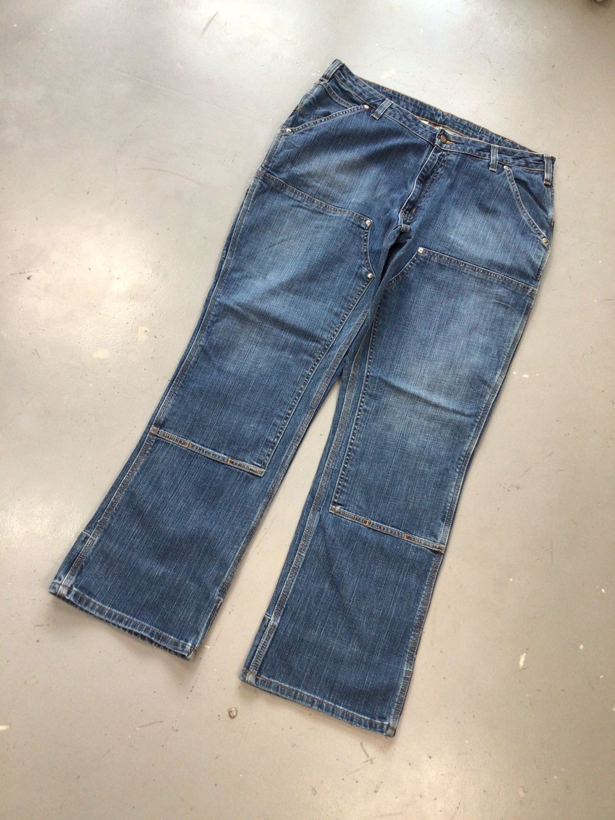 Carhartt × Vintage Vintage Carhartt WB003 FIQ double knee denim Size US 36 / EU 52 - 2 Thumbnail