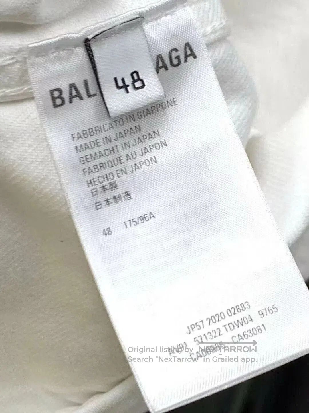 Balenciaga Balenciaga Logo Denim Jacket in White. Size US M / EU 48-50 / 2 - 3 Thumbnail