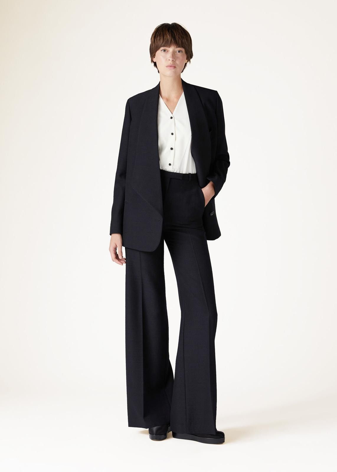 Loro Piana o1srvl11e0725 FAN6584 Caylee Silk Shirt in White Size XS / US 0-2 / IT 36-38 - 6 Thumbnail