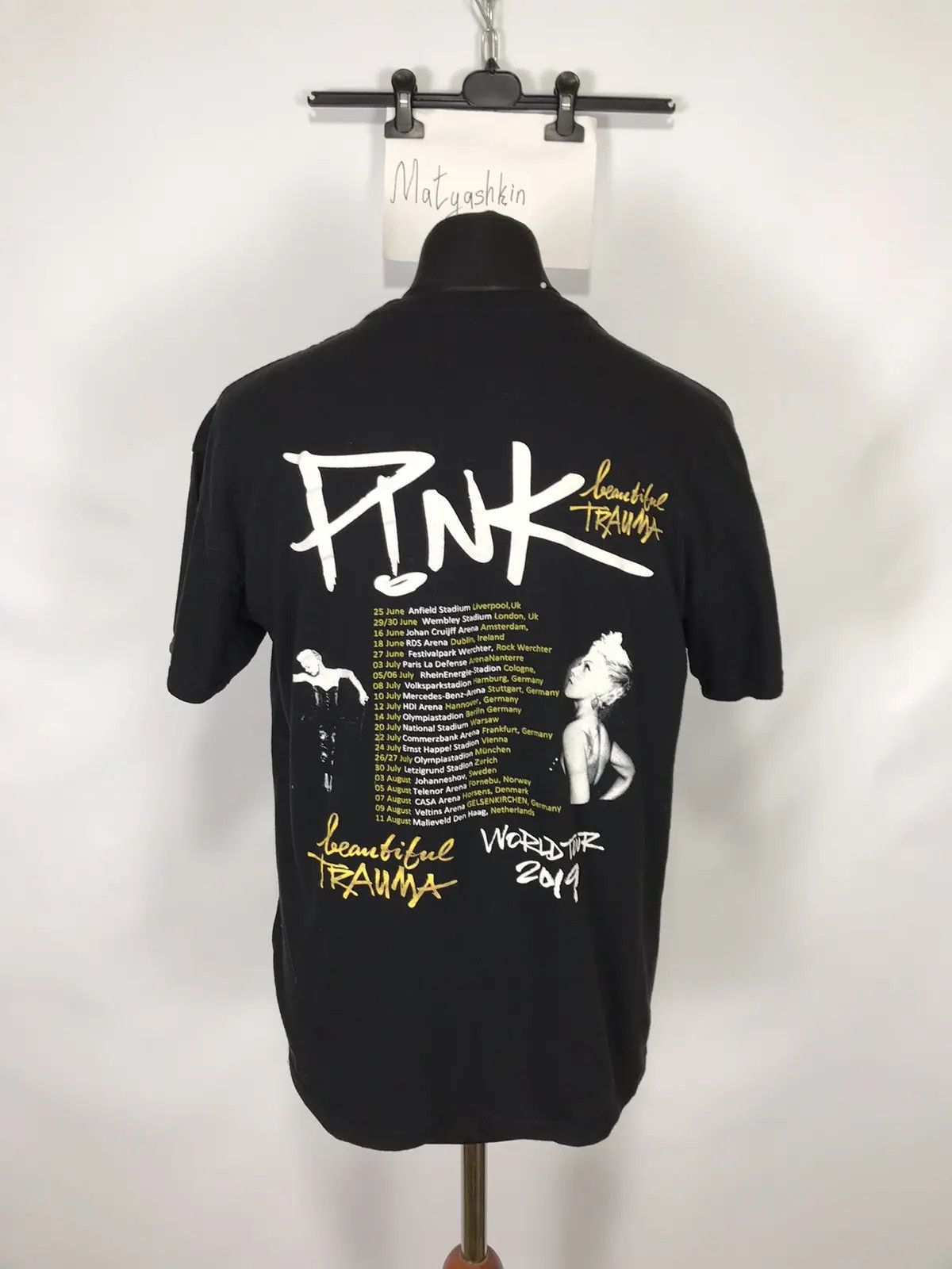 Band Tees × Pink Pink tour t-shirt 2019 size L Size US L / EU 52-54 / 3 - 2 Thumbnail