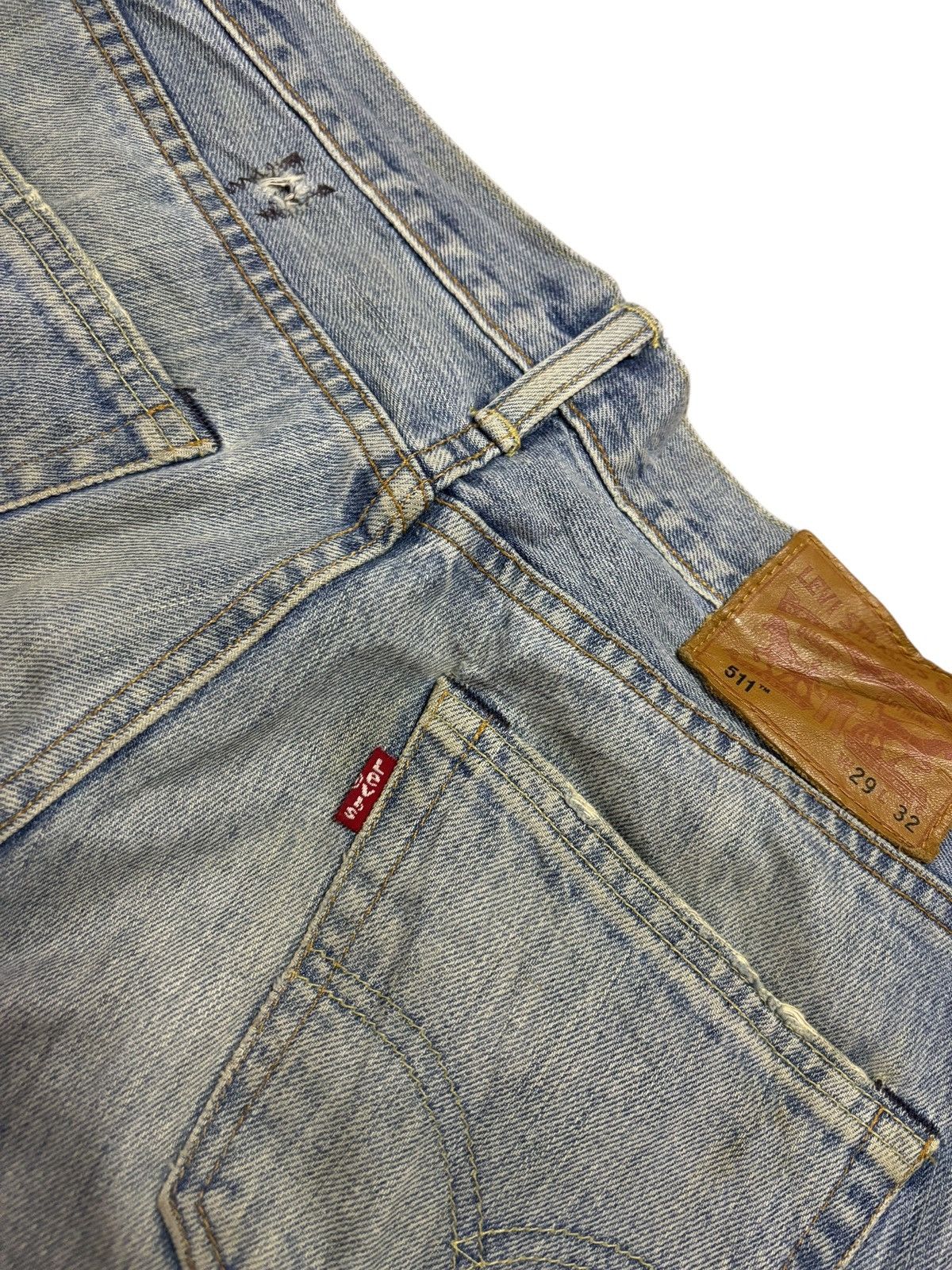 Levi's Vtg Y2k Levis 511 Distressed Jeans Size US 29 - 7 Thumbnail