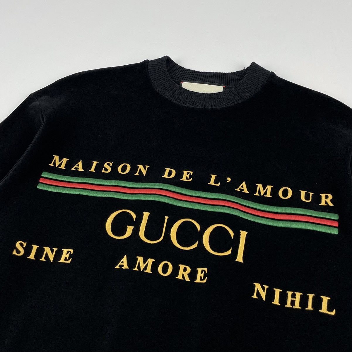 Gucci Gucci Maison De L'Amour Velvet Sweatshirt Size US S / EU 44-46 / 1 - 5 Thumbnail