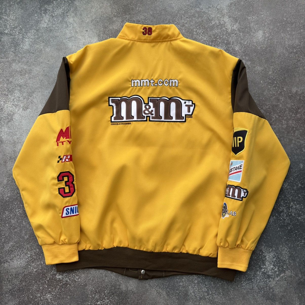 Vintage M&M Multi Logo Y2K Racing Light Bomber Jacket Size XL / US 12-14 / IT 48-50 - 2 Thumbnail