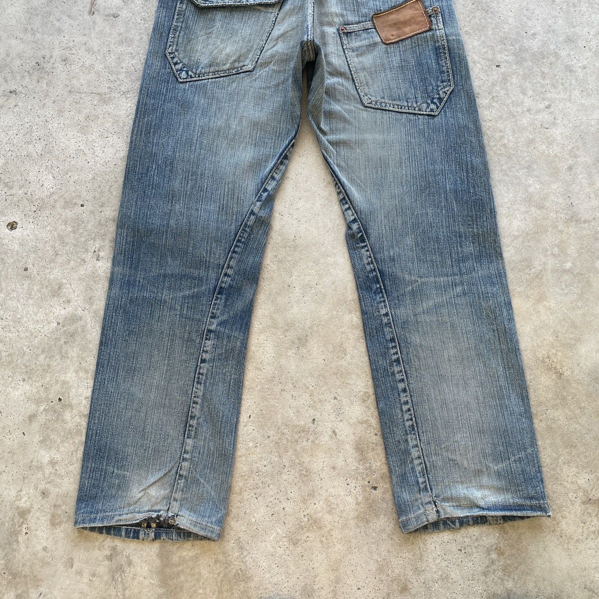 Japanese Brand Vintage JohnBull Kojima Japan Ripped Jeans Faded Pants W32 Size US 32 / EU 48 - 10 Thumbnail