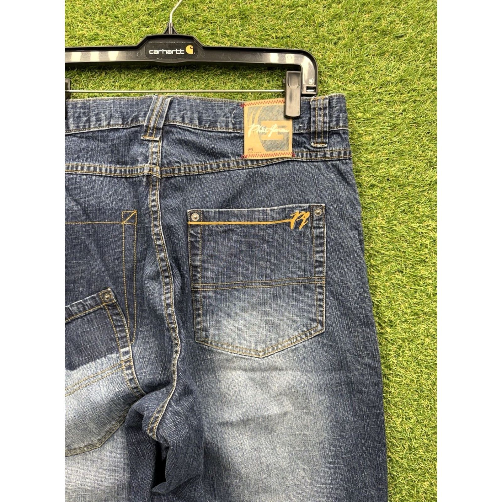 Phat Farm VINTAGE Phat Farm Jeans Mens 36x33 Blue Loose Baggy Fit Y2K 90s Denim Wide Leg Jeans Mens Blue 90s Hip Hop Phat Farm DP491401 Size US 36 / EU 52 - 3 Thumbnail
